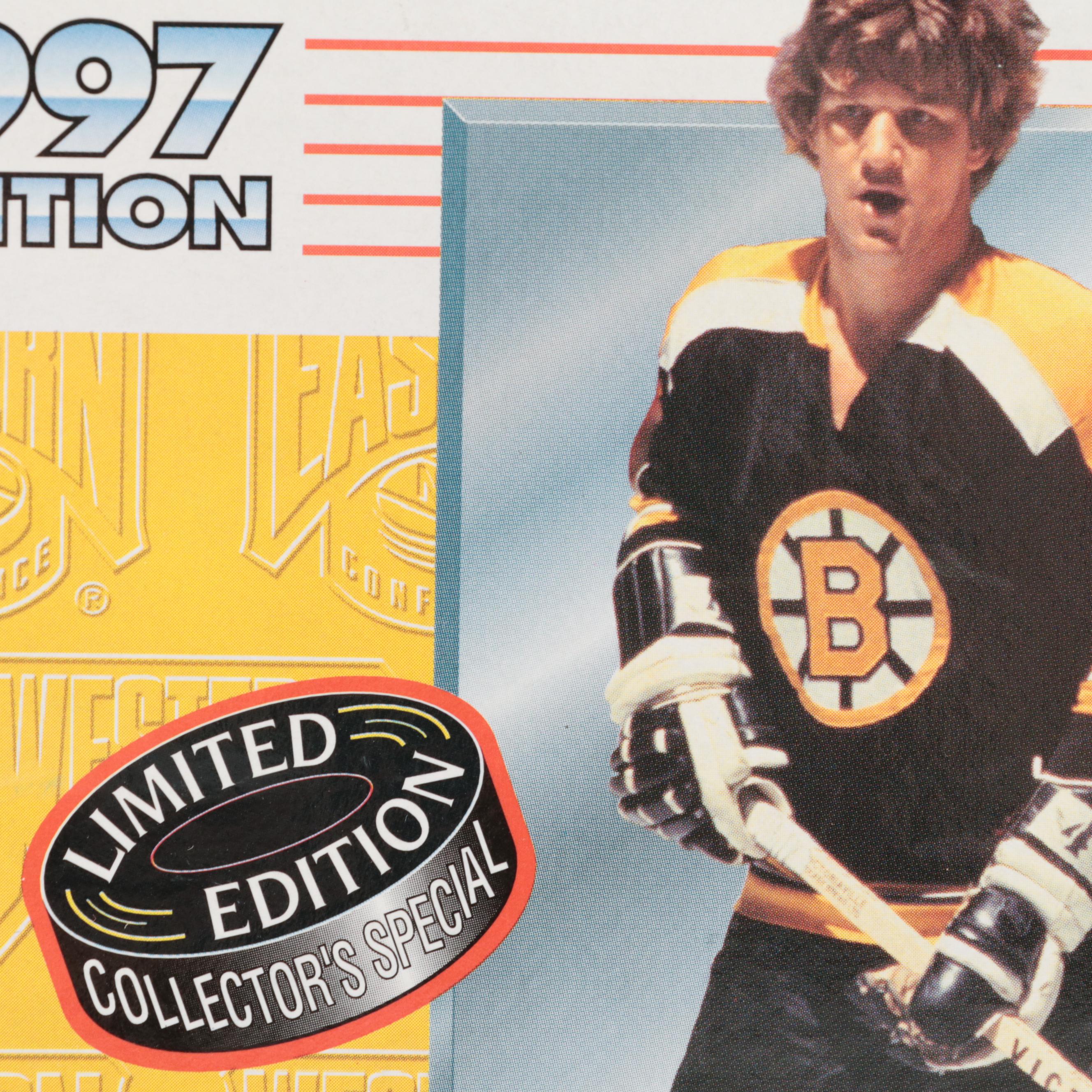 Kenner Starting Lineup Bobby Orr and Other Hockey Action Figures, Late 20th C.