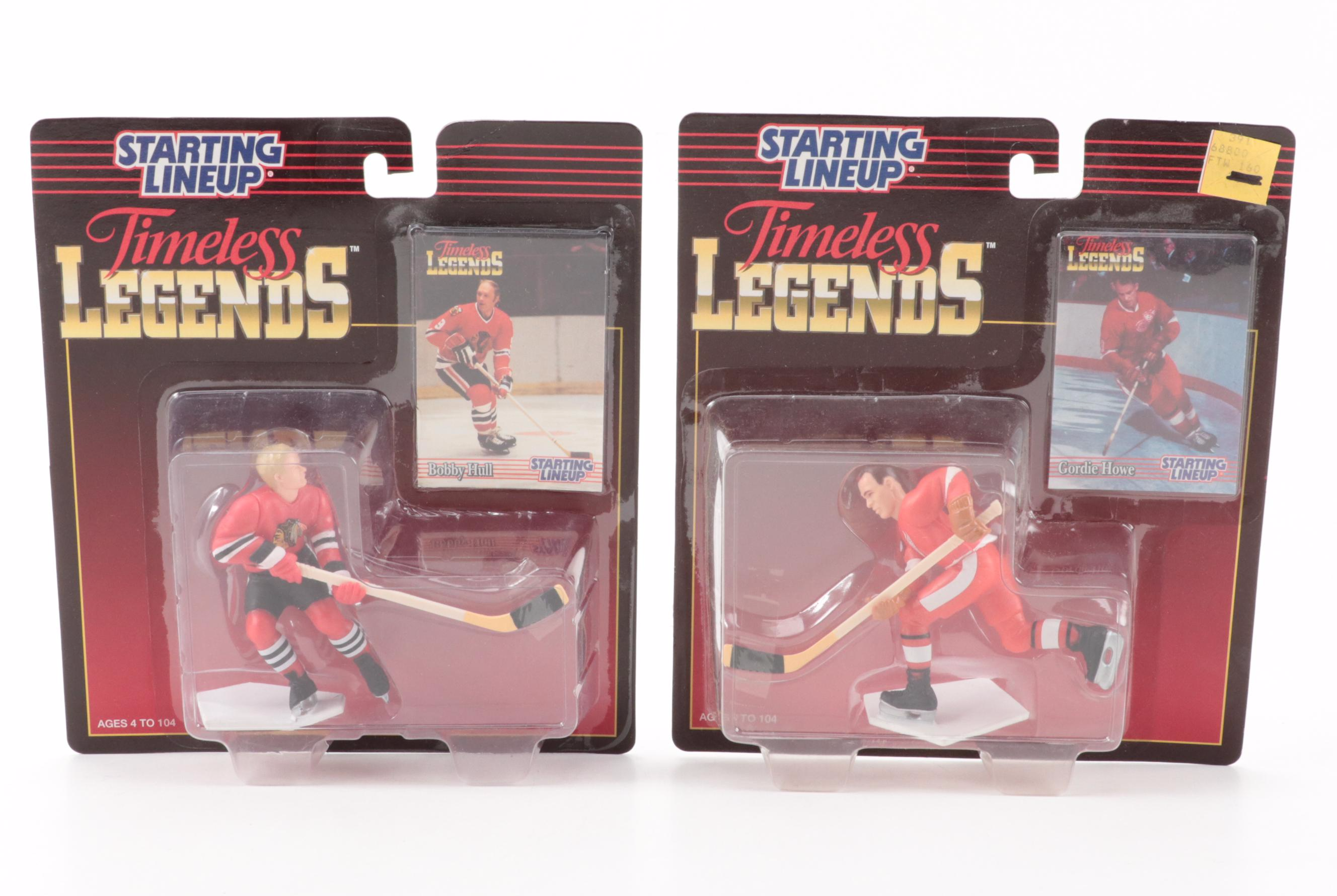 Kenner Starting Lineup Bobby Orr and Other Hockey Action Figures, Late 20th C.