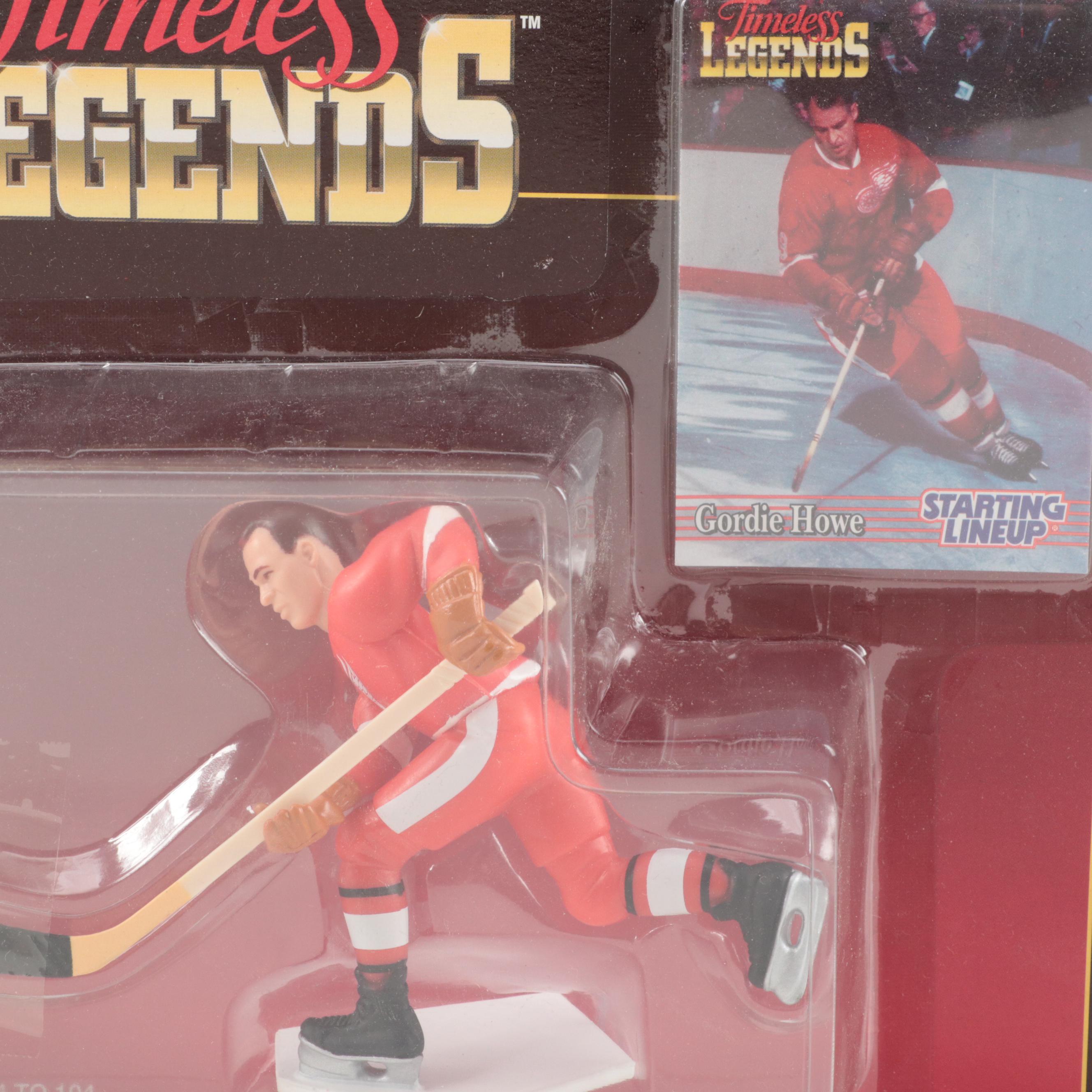 Kenner Starting Lineup Bobby Orr and Other Hockey Action Figures, Late 20th C.