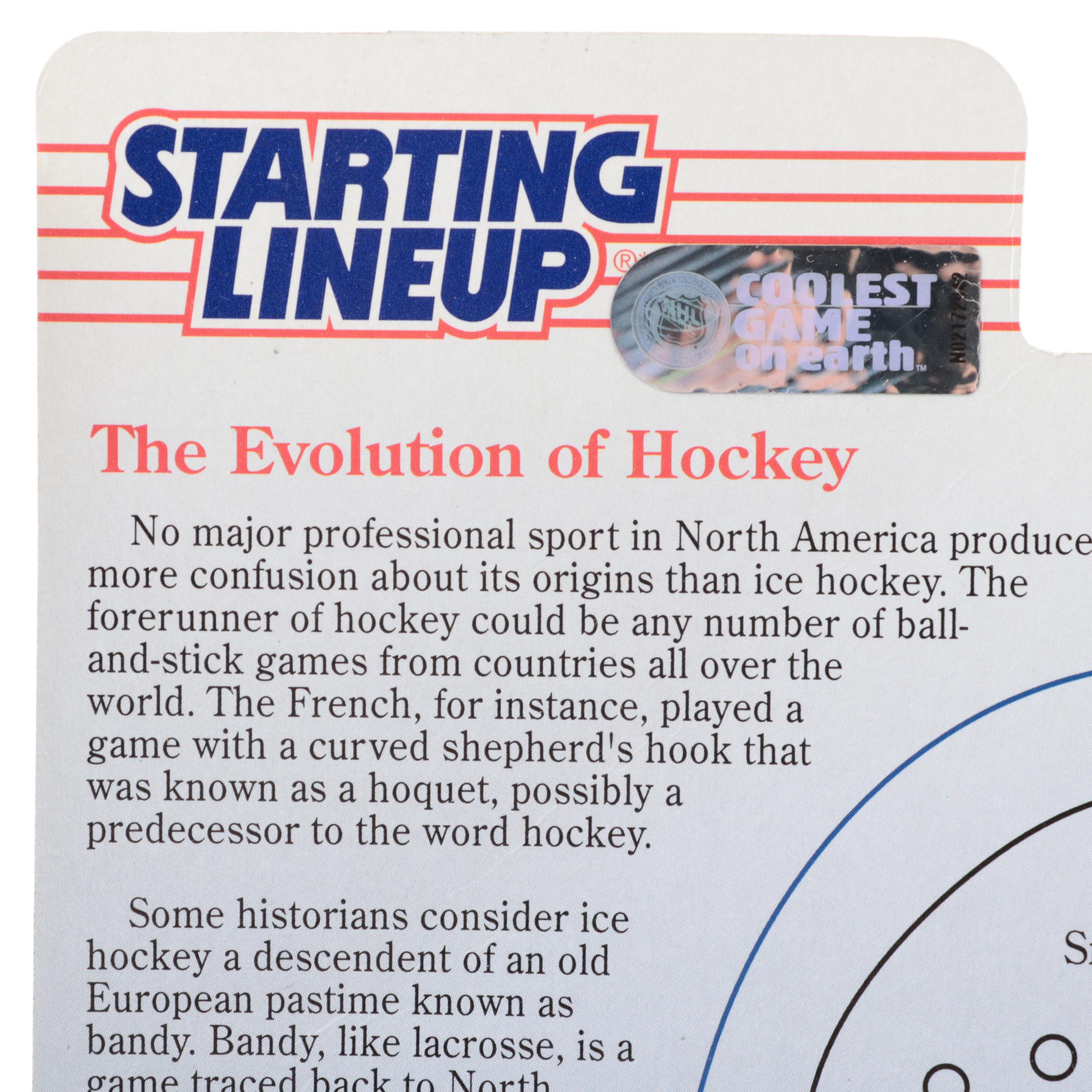 Kenner Starting Lineup Bobby Orr and Other Hockey Action Figures, Late 20th C.