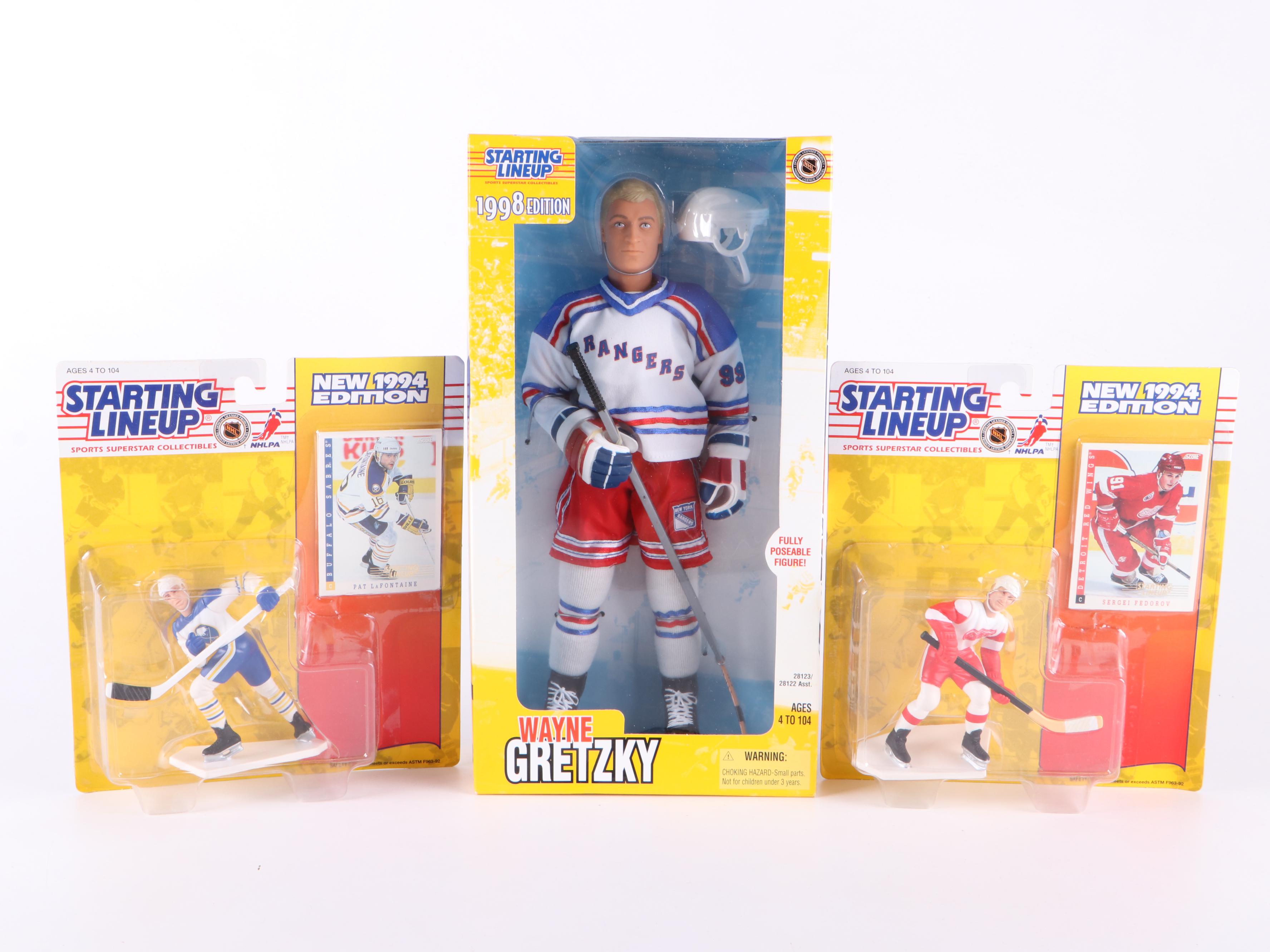 Kenner Starting Lineup Wayne Gretzky and Other NHL Hockey Action Figures