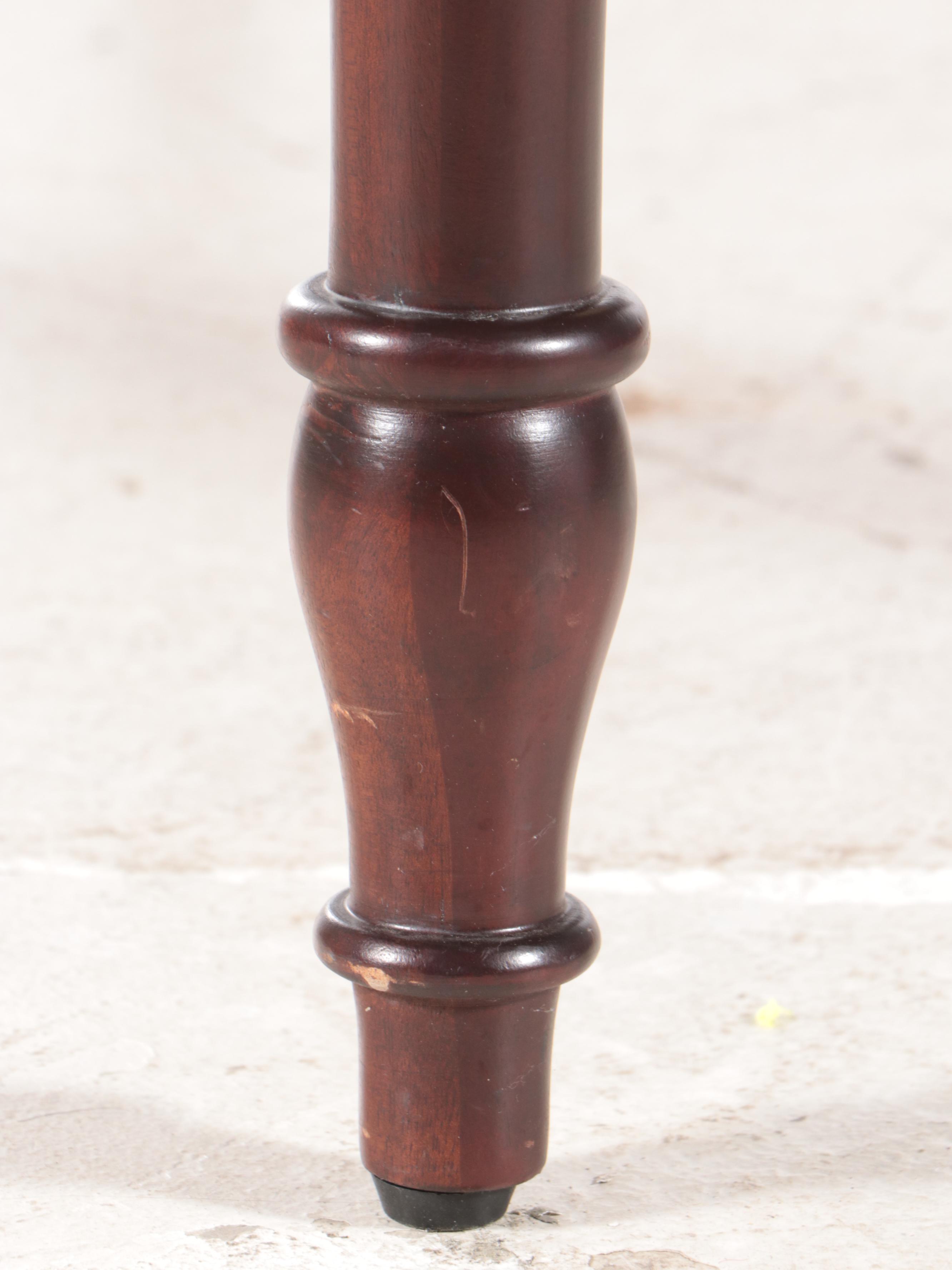 Bombay Company, George IV Style Mahogany Writing Desk with Glass