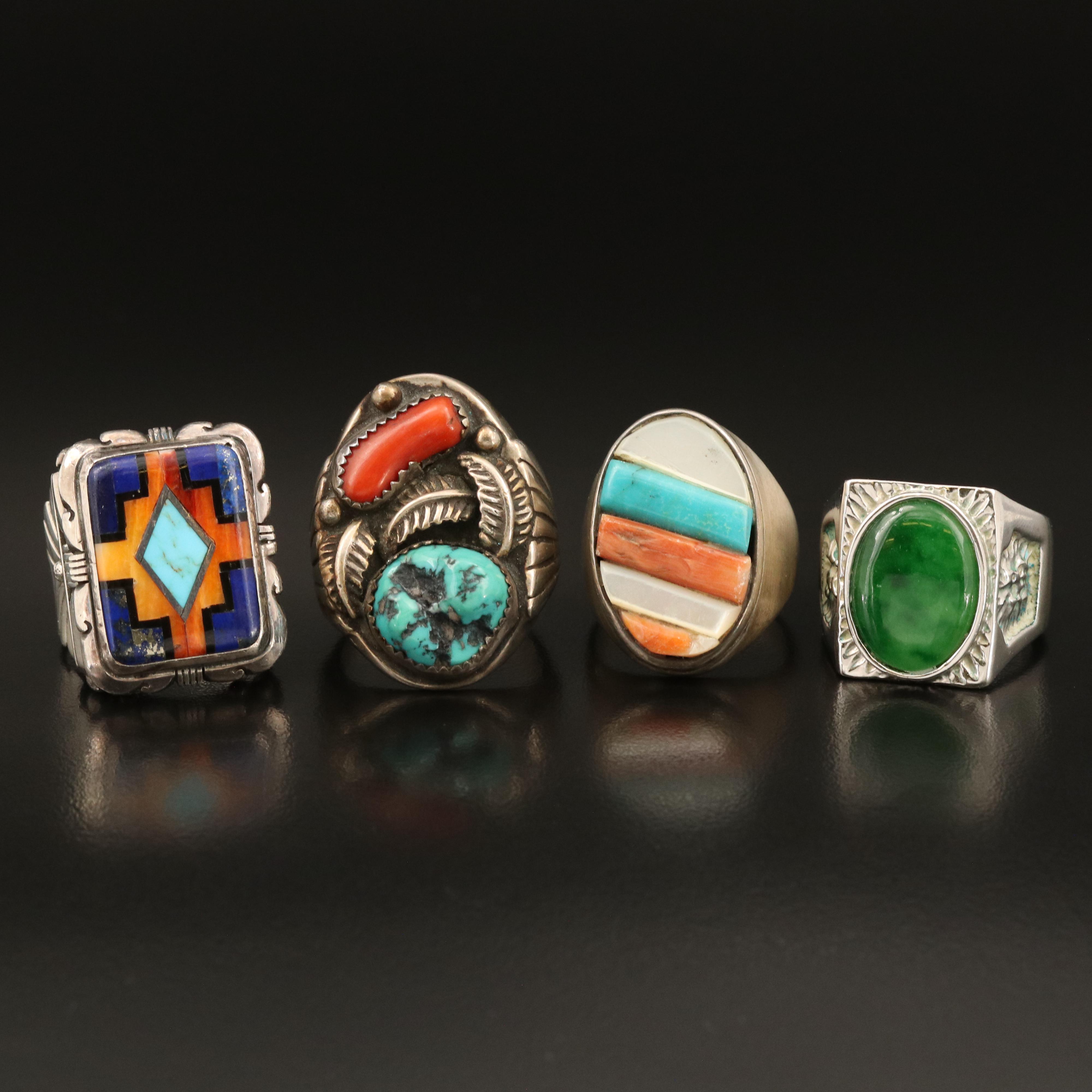 Les Baker Shop Featured in Southwestern Sterling Ring Selection