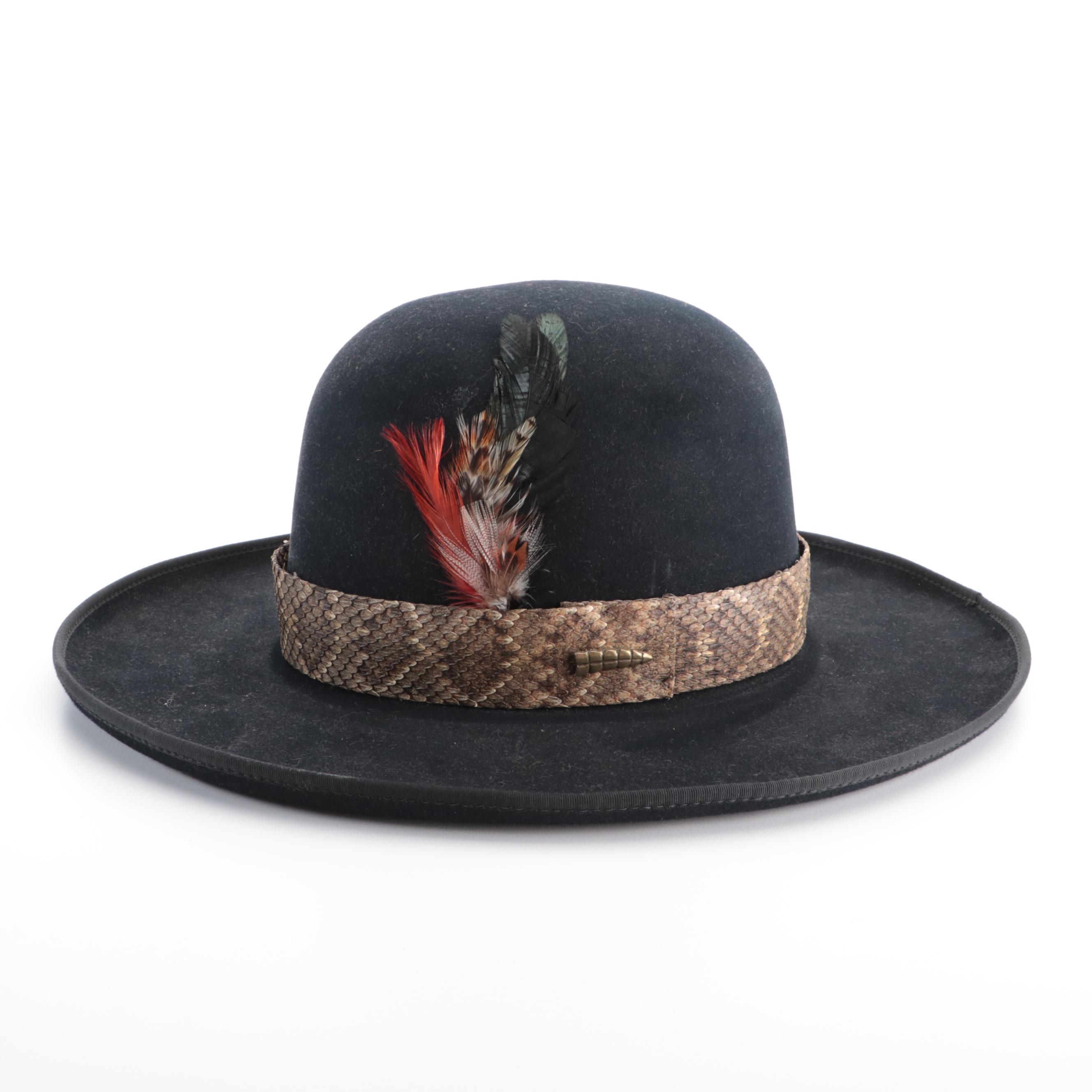 "Big Kenny" Signed Custom Open Crown Bushman Hat Worn on Album Cover