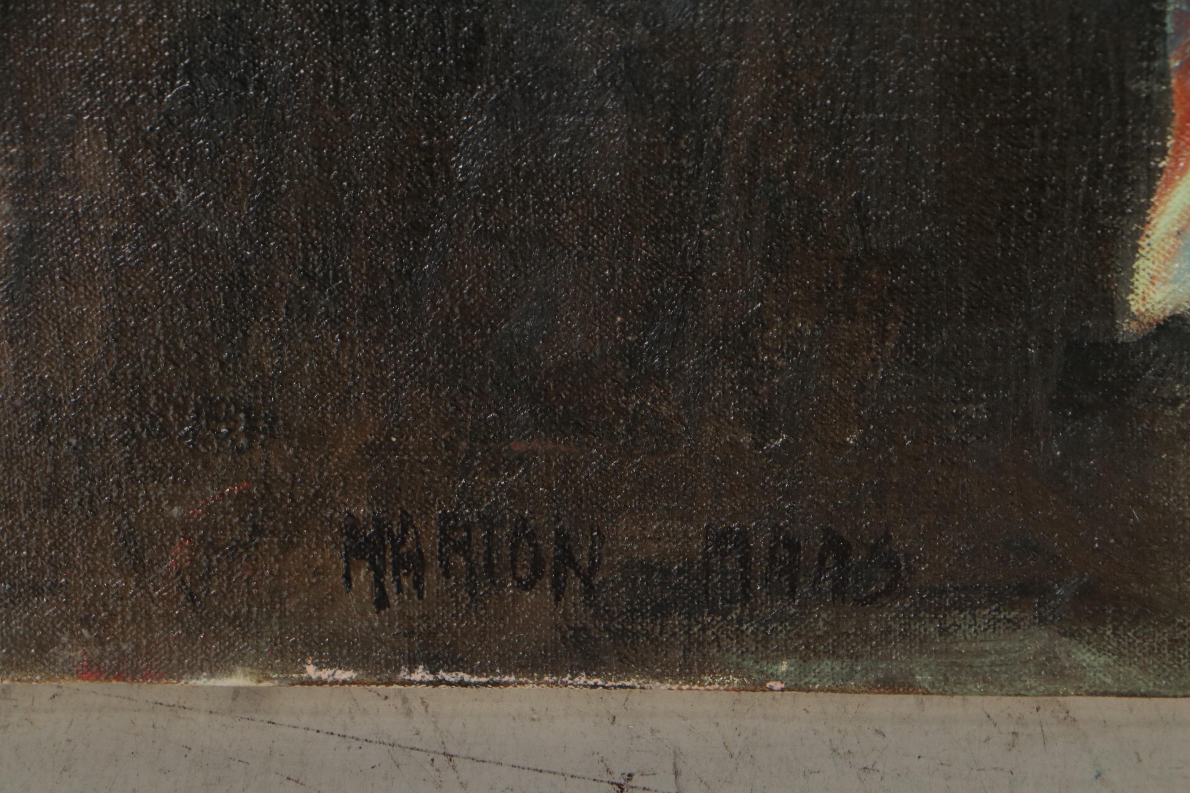 Marion Maas Oil Painting of Seated Figure