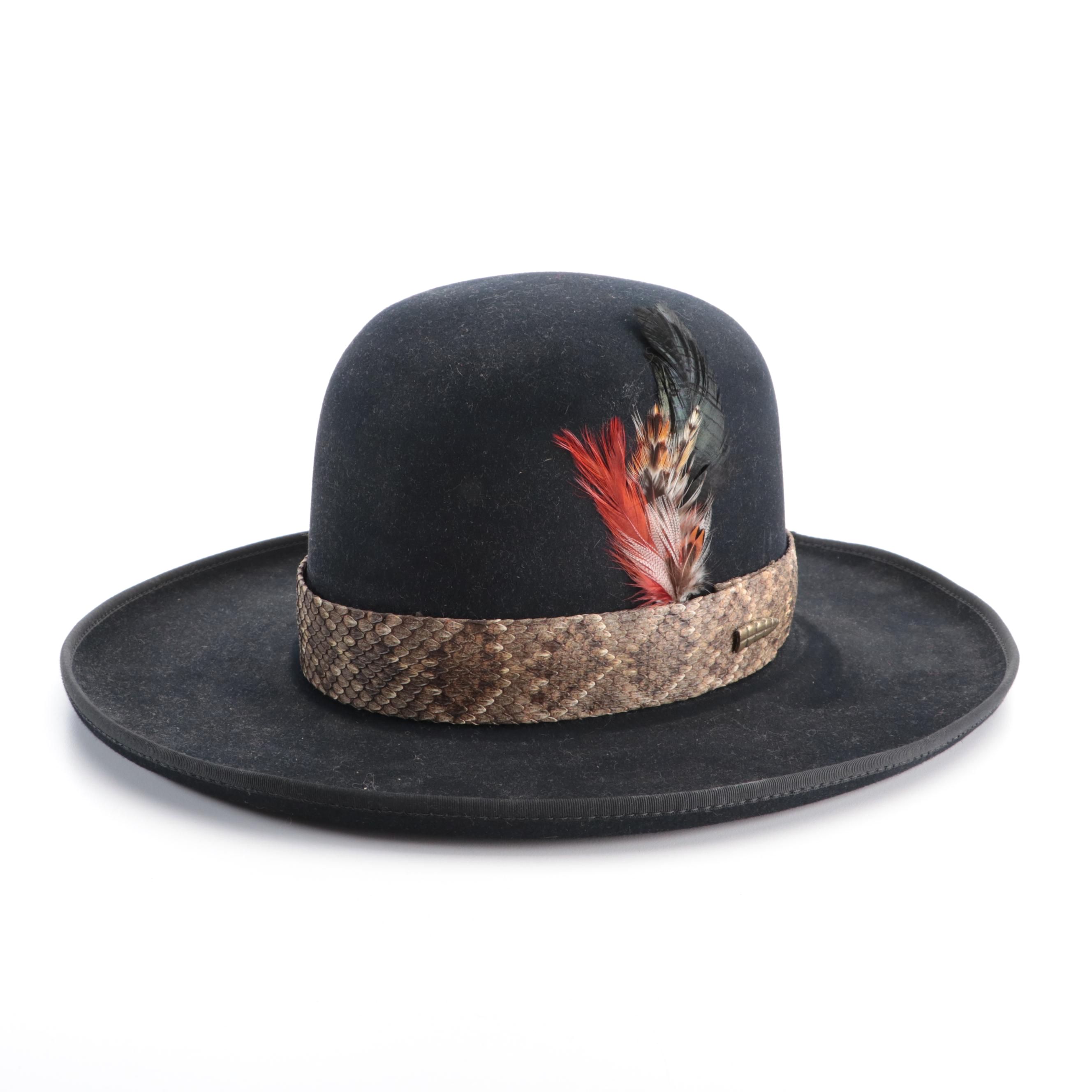 "Big Kenny" Signed Custom Open Crown Bushman Hat Worn on Album Cover