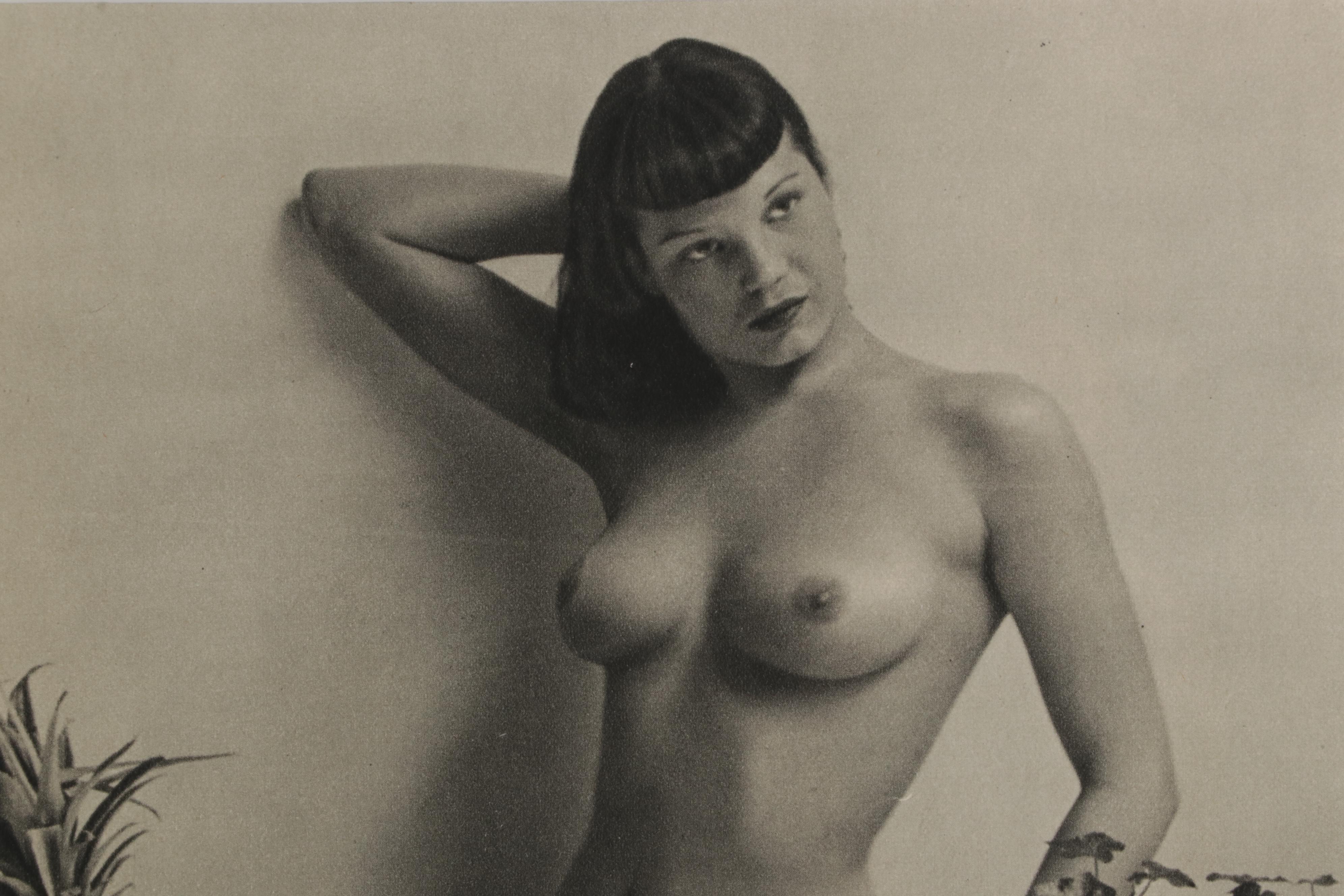 André de Dienes Bettie Page Nude Portrait Rotogravure From "Nus," 1949