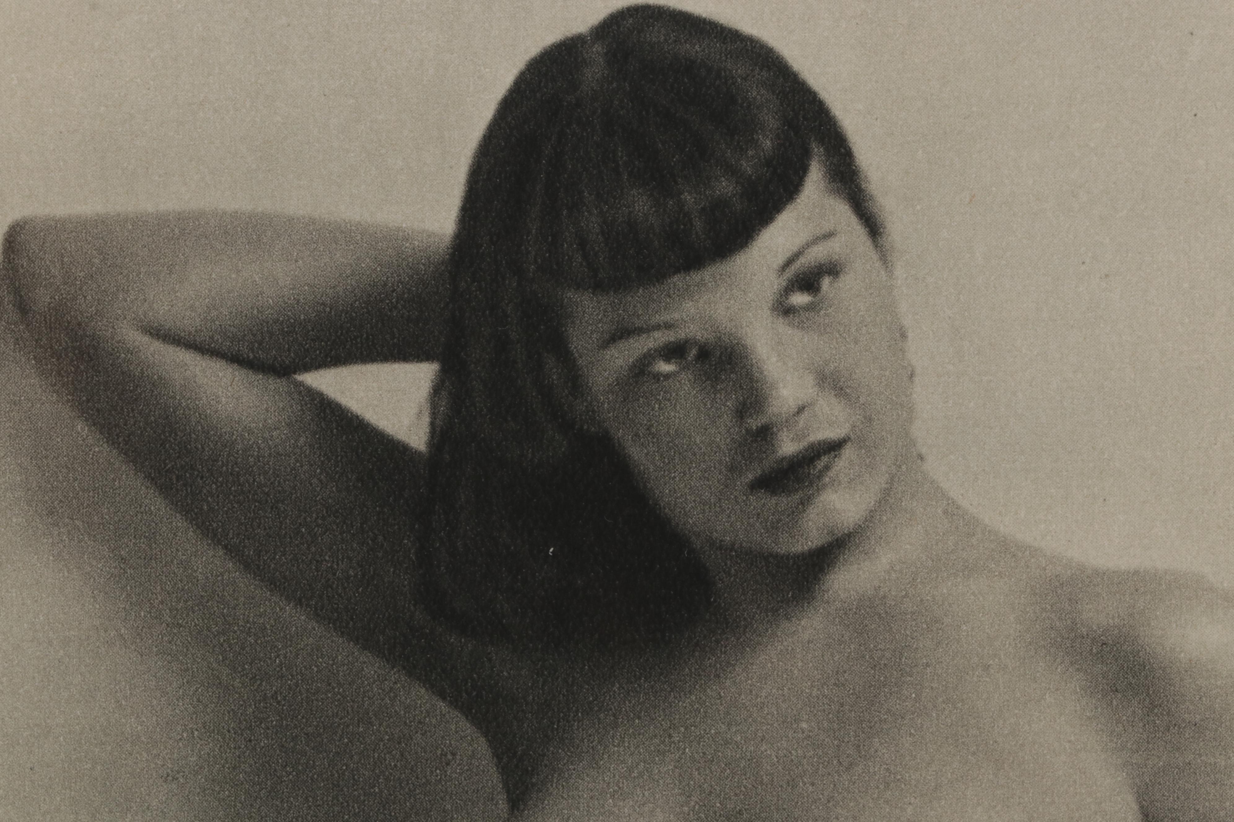 André de Dienes Bettie Page Nude Portrait Rotogravure From "Nus," 1949