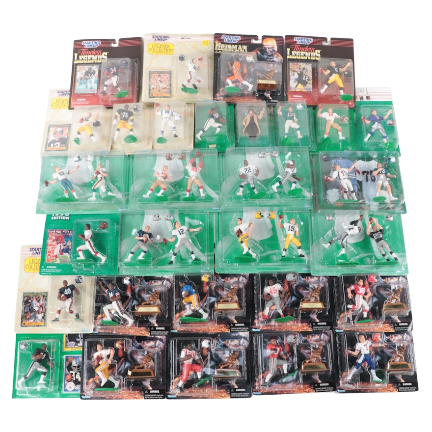 Kenner Starting Lineup Football Figures Including Dan Marino and Others, 1990s