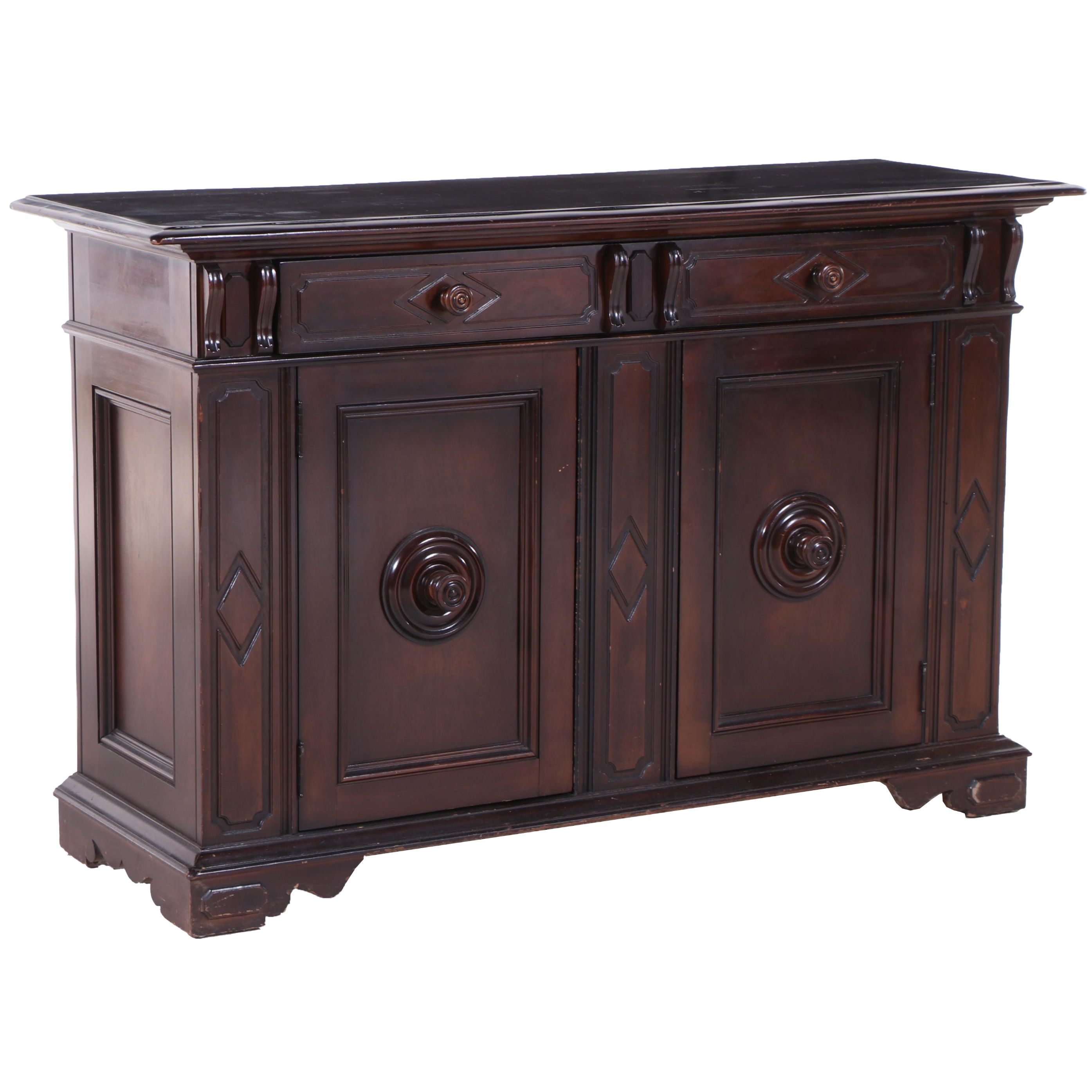 Jacobean Style Buffet in Mahogany Finish