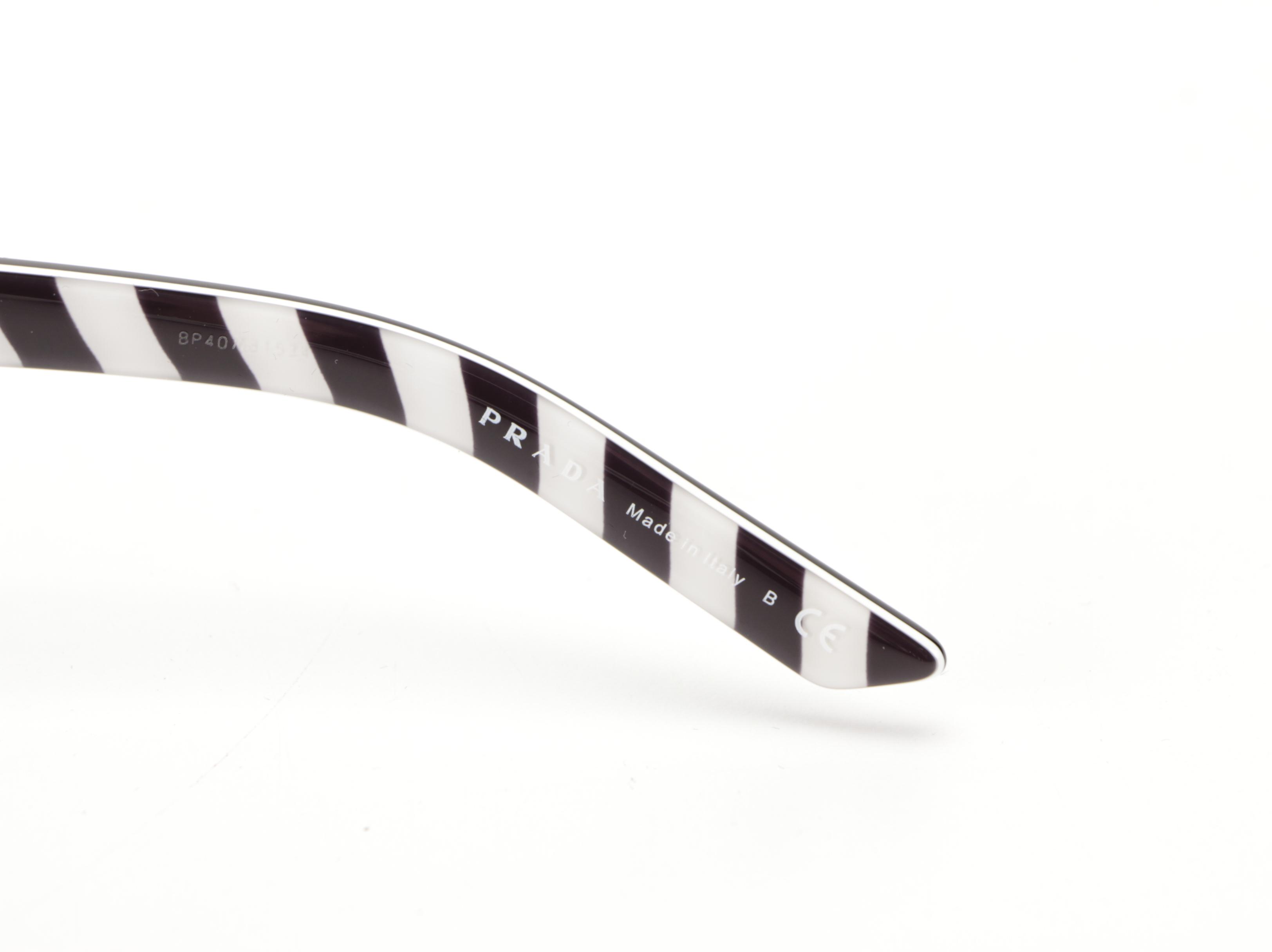 Prada SPR 04X Browline Sunglasses with Case and Box