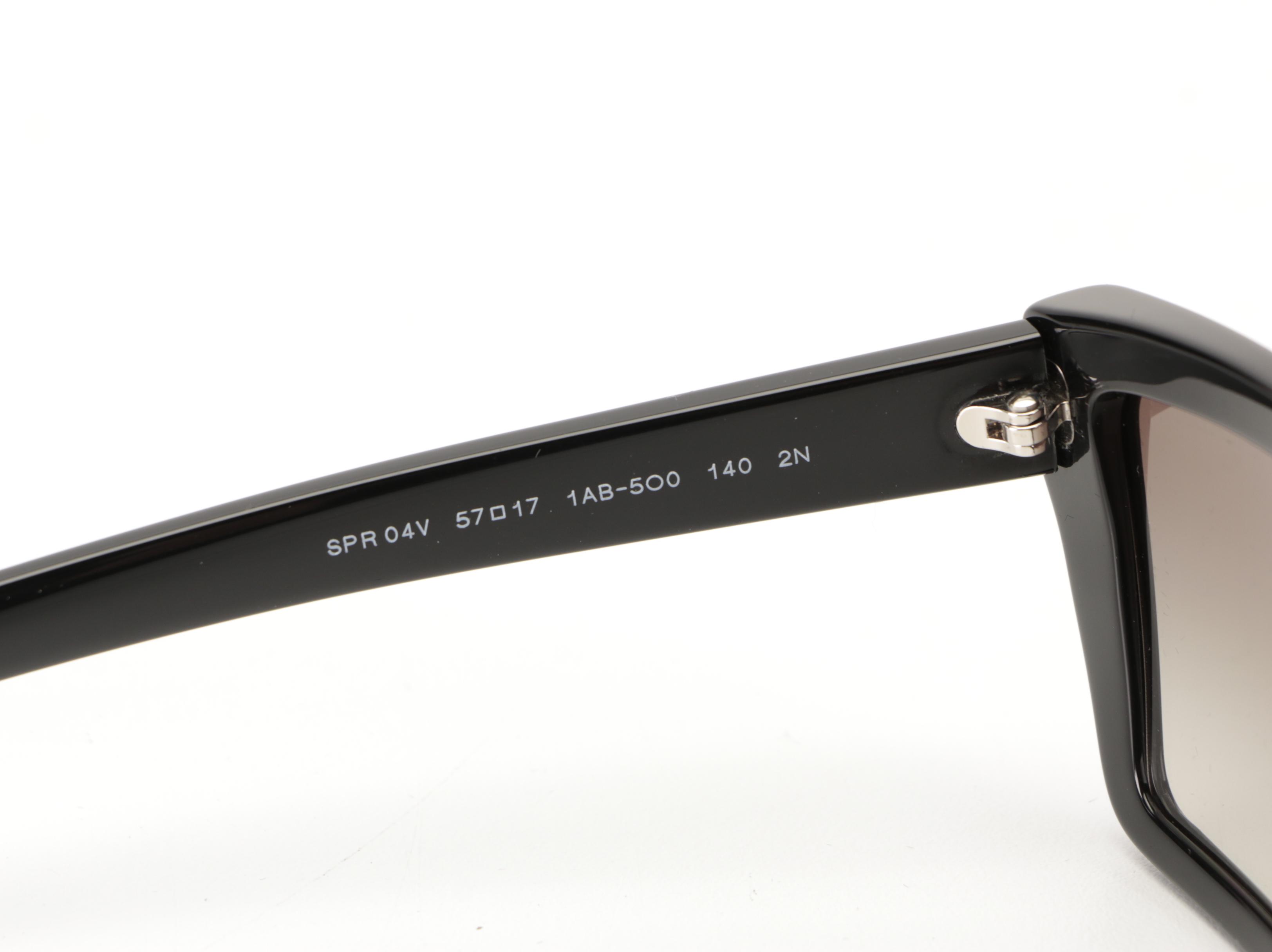 Prada SPR 04V Browline Sunglasses with Case and Box