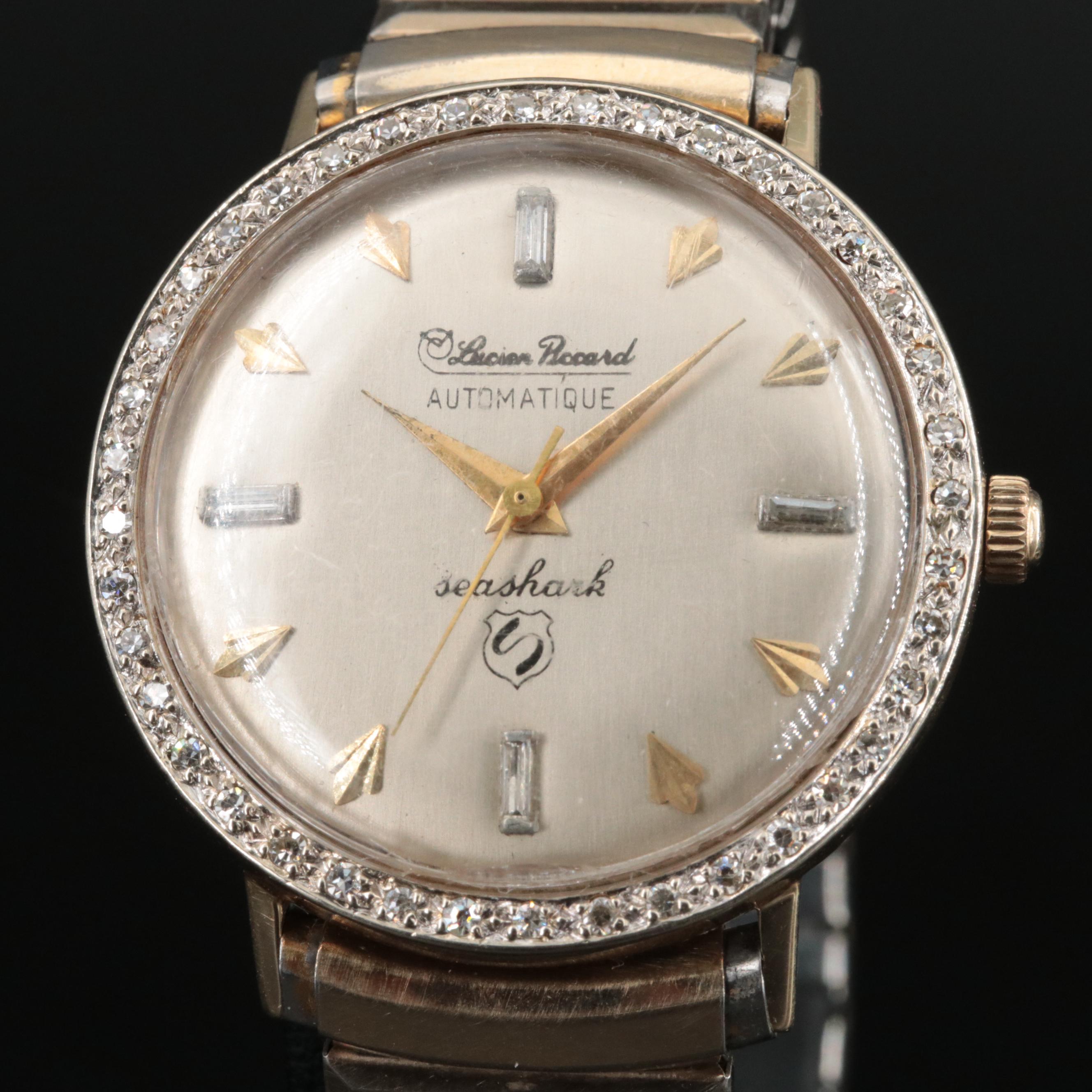14K Lucien Piccard Seashark Automatique Watch