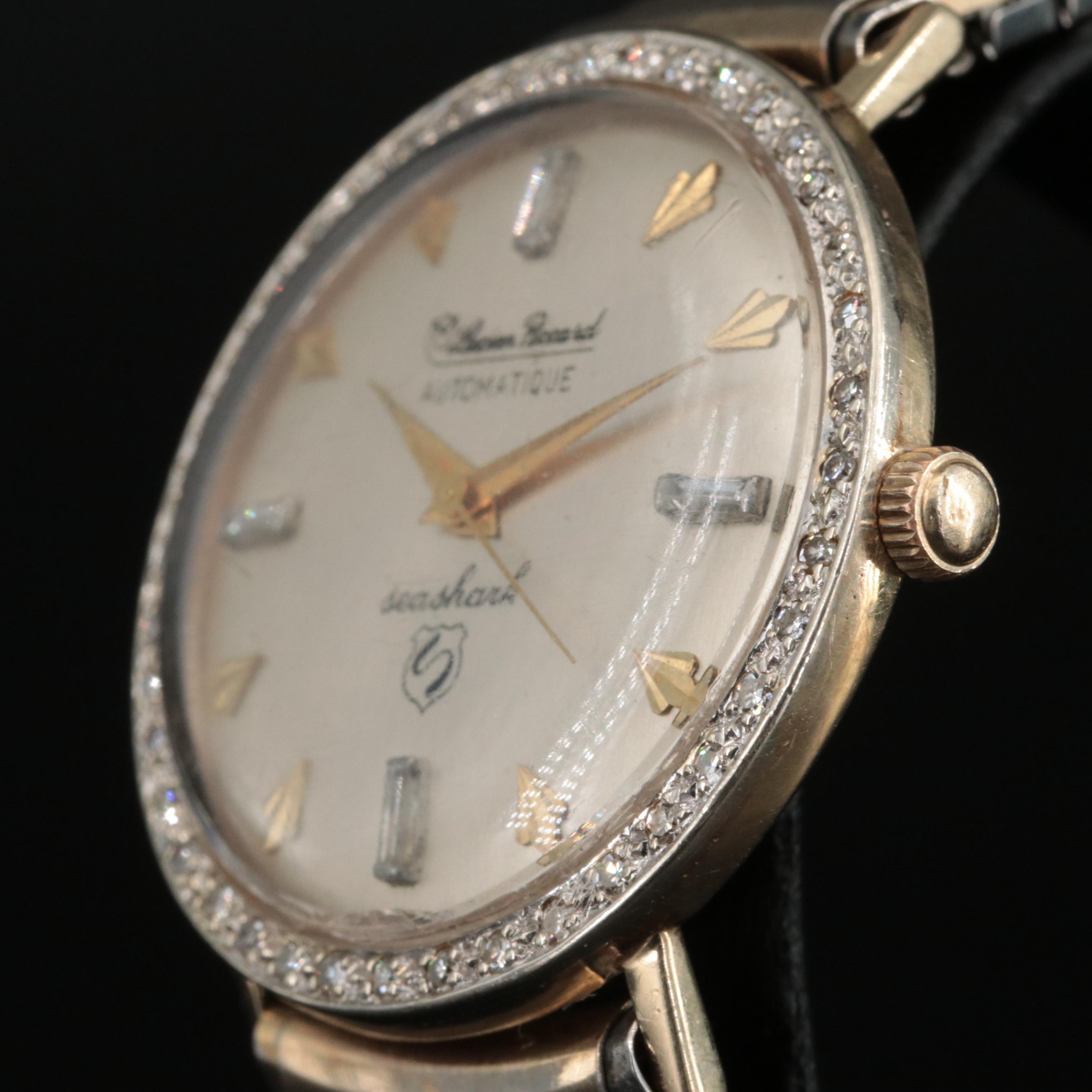 14K Lucien Piccard Seashark Automatique Watch