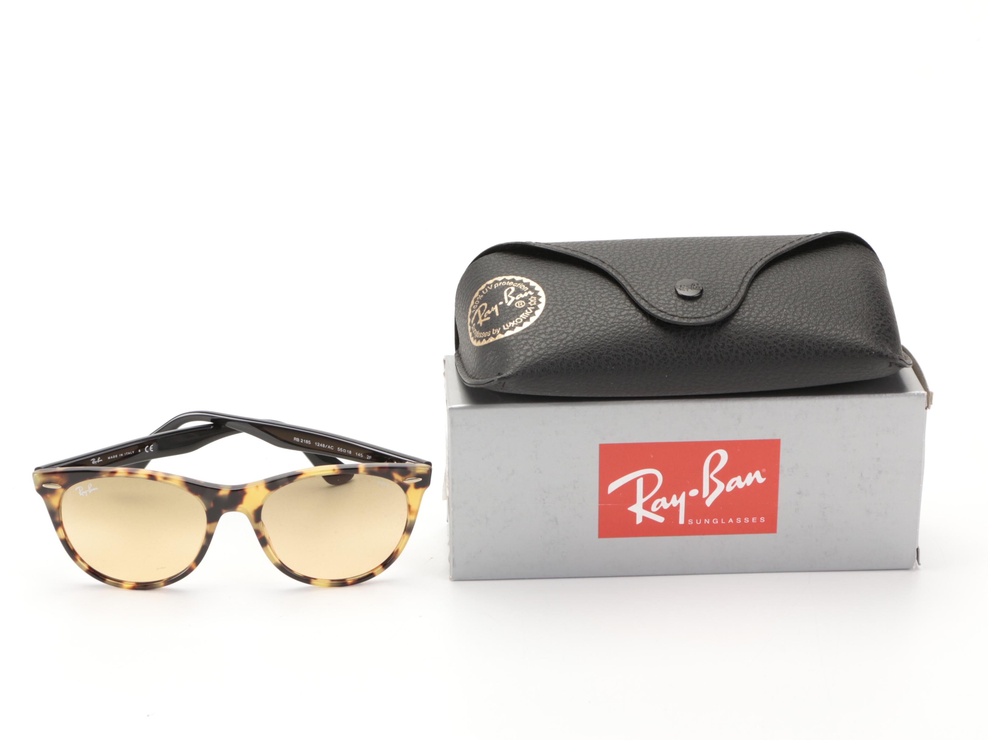Ray-Ban RB 2185 Wayfarer Sunglasses with Case and Box