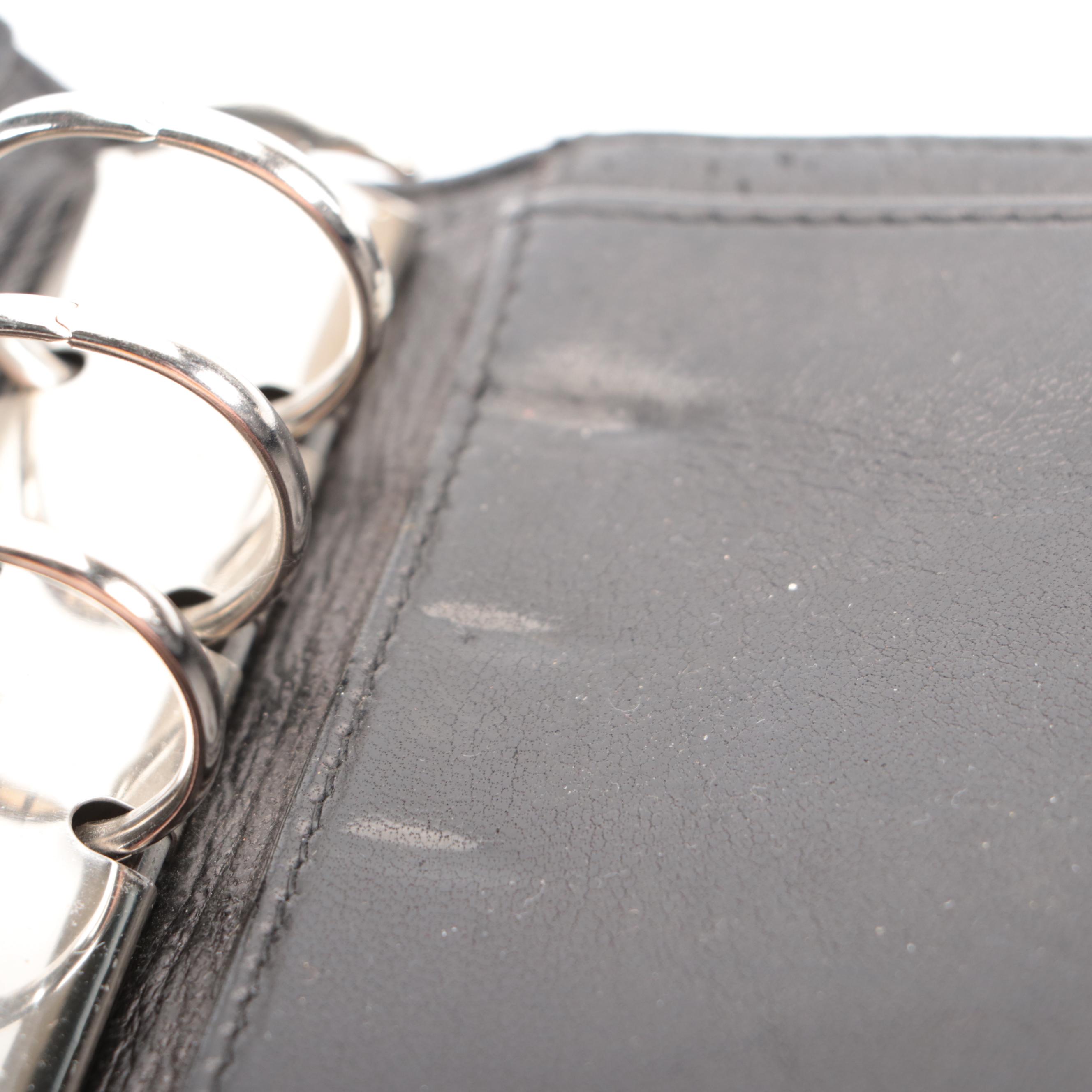 Prada Agenda Cover in Black Tessuto Nylon and Goatskin