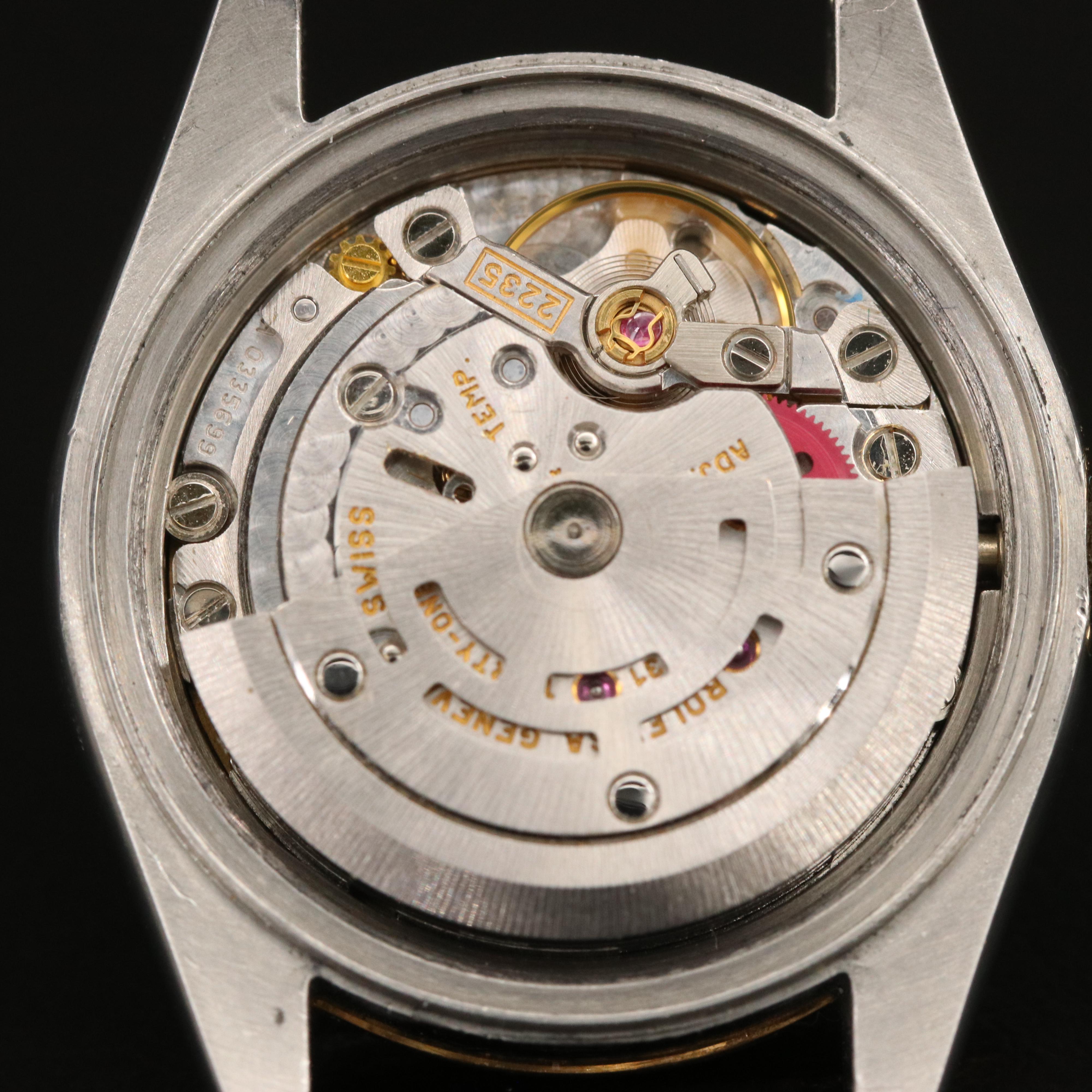 1999 Rolex Stainless Steel and 18K Oyster Perpetual Datejust Watch