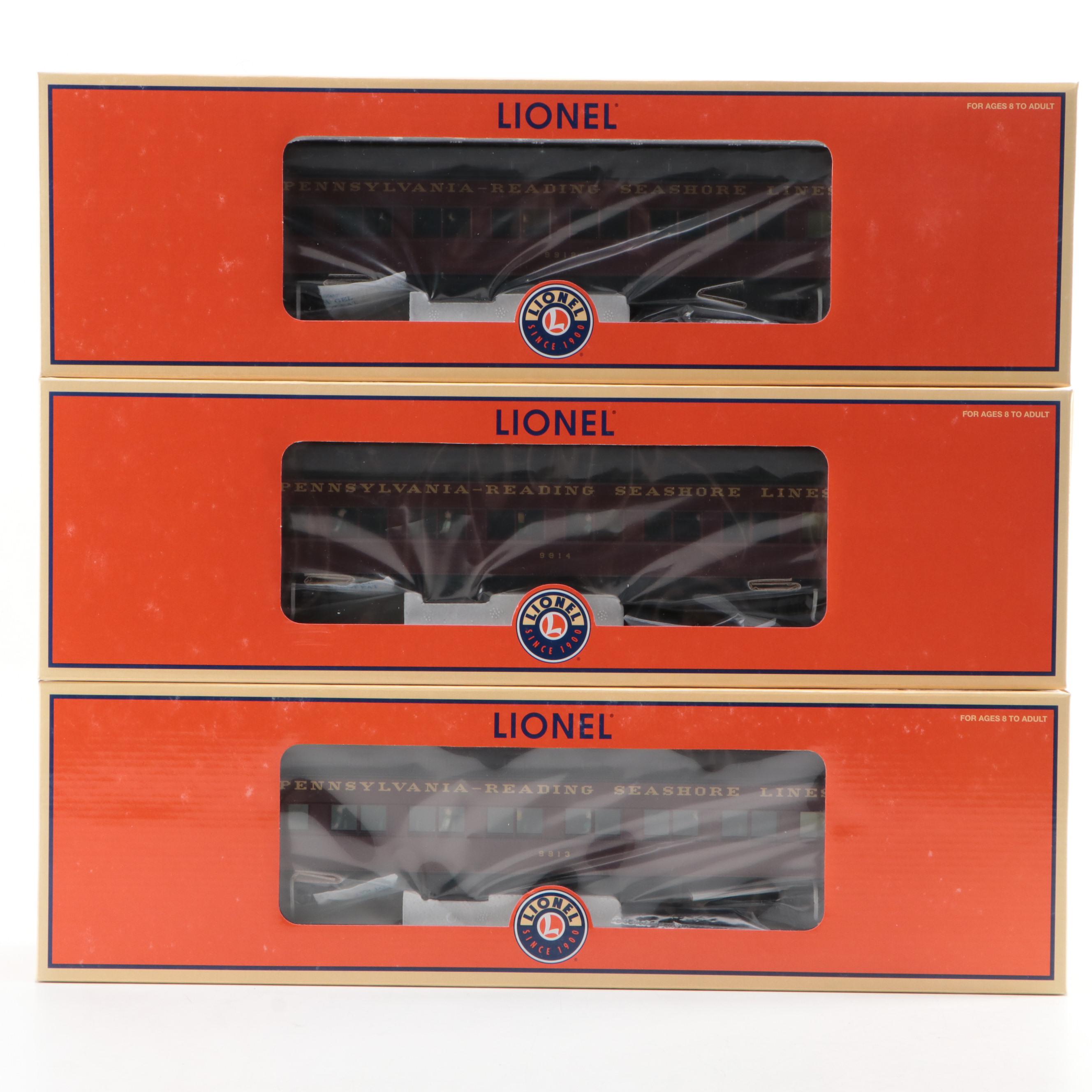 Lionel Pennsylvania-Reading Seashore Heavyweight Diecast Coach Cars