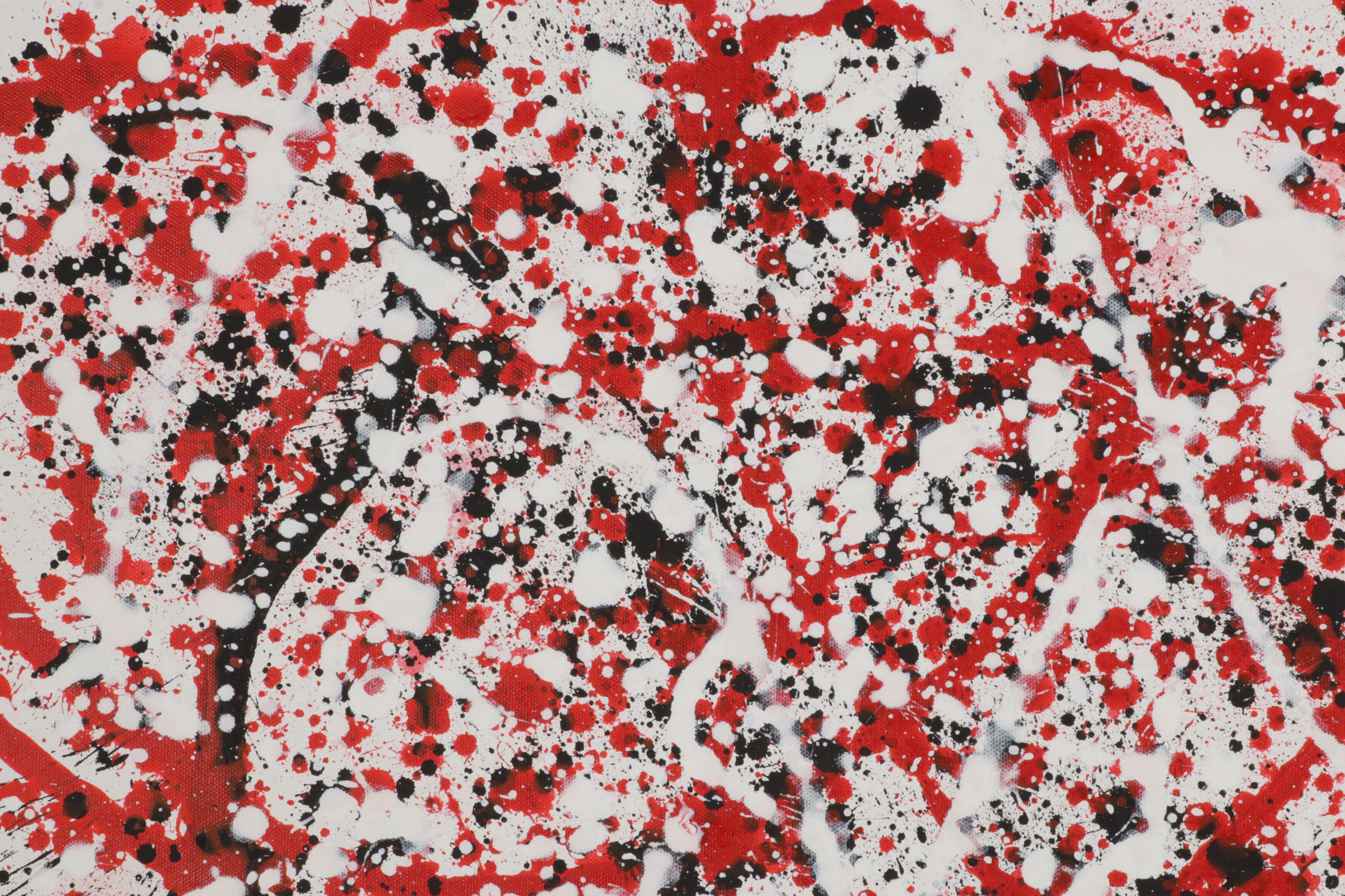 Adrian Sibley Abstract Acrylic Painting "Factitious Disorder," 21st Century