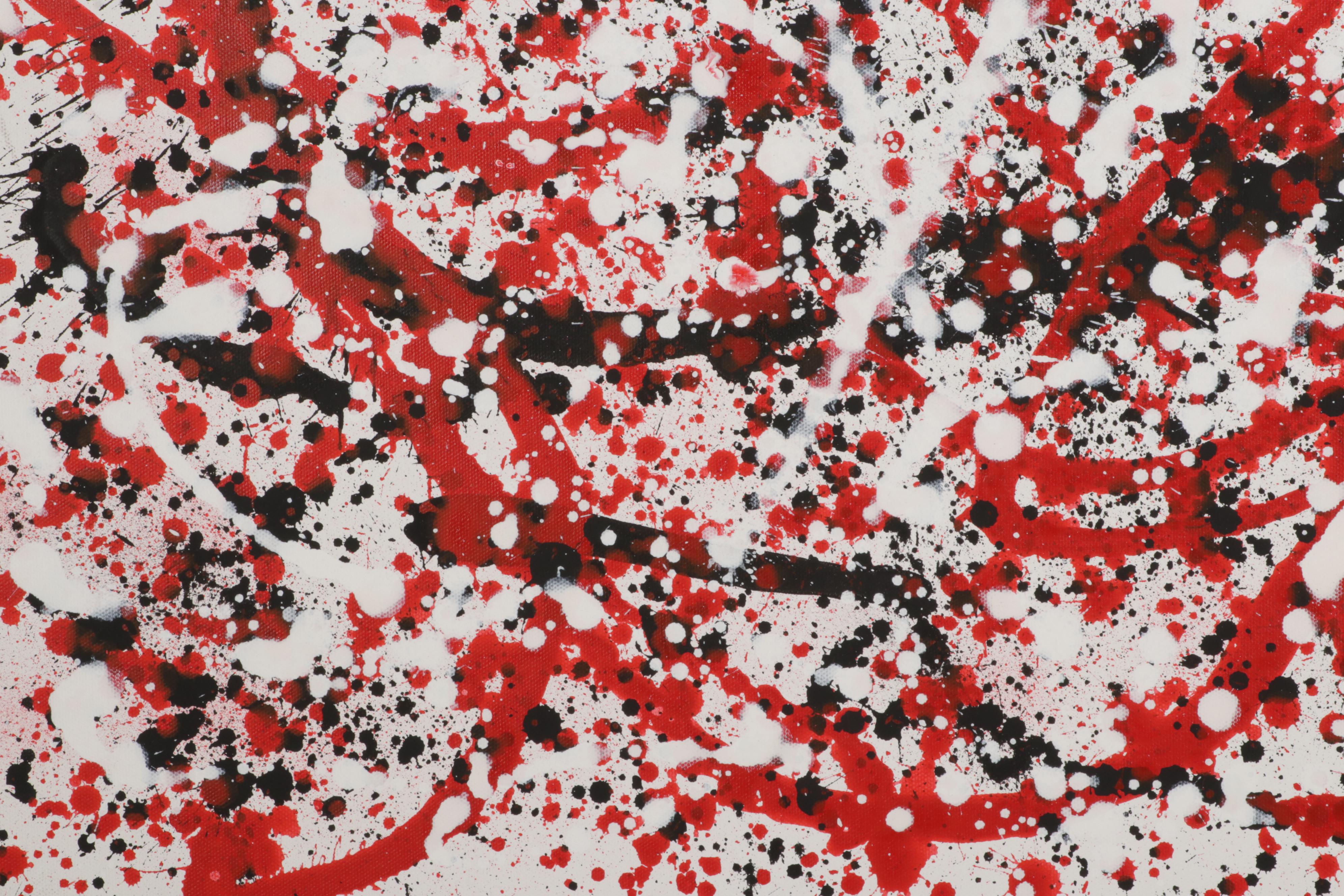 Adrian Sibley Abstract Acrylic Painting "Factitious Disorder," 21st Century