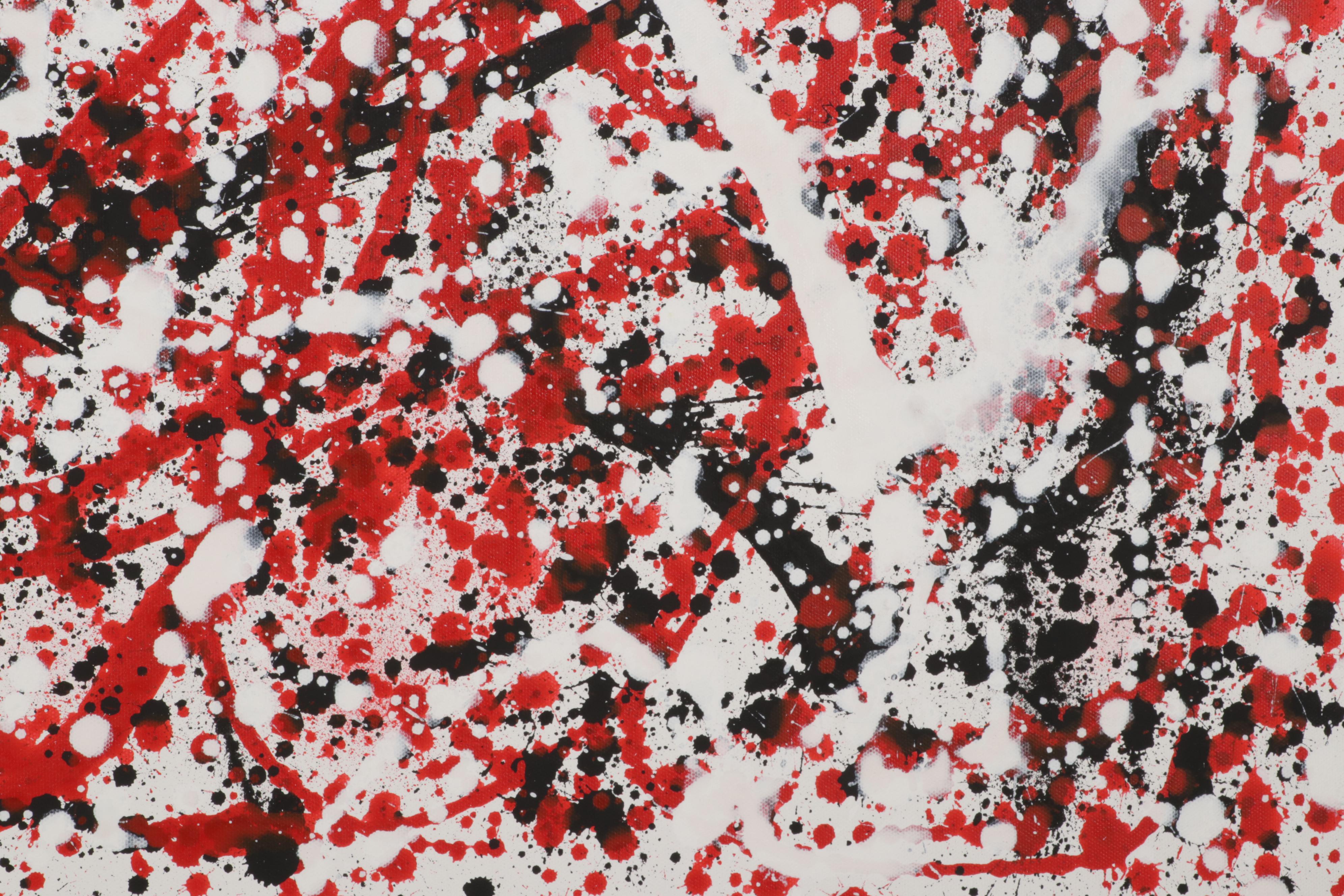 Adrian Sibley Abstract Acrylic Painting "Factitious Disorder," 21st Century