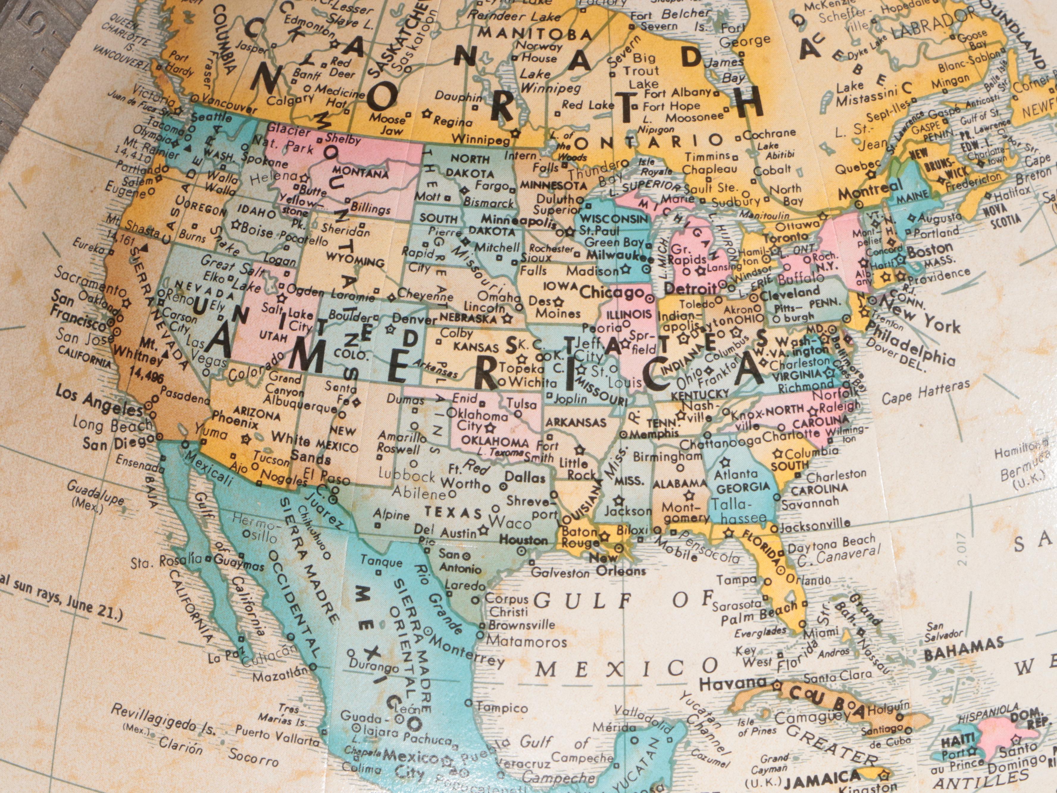 Repogle 16-Inch World Classic Series Globe on Metal Stand