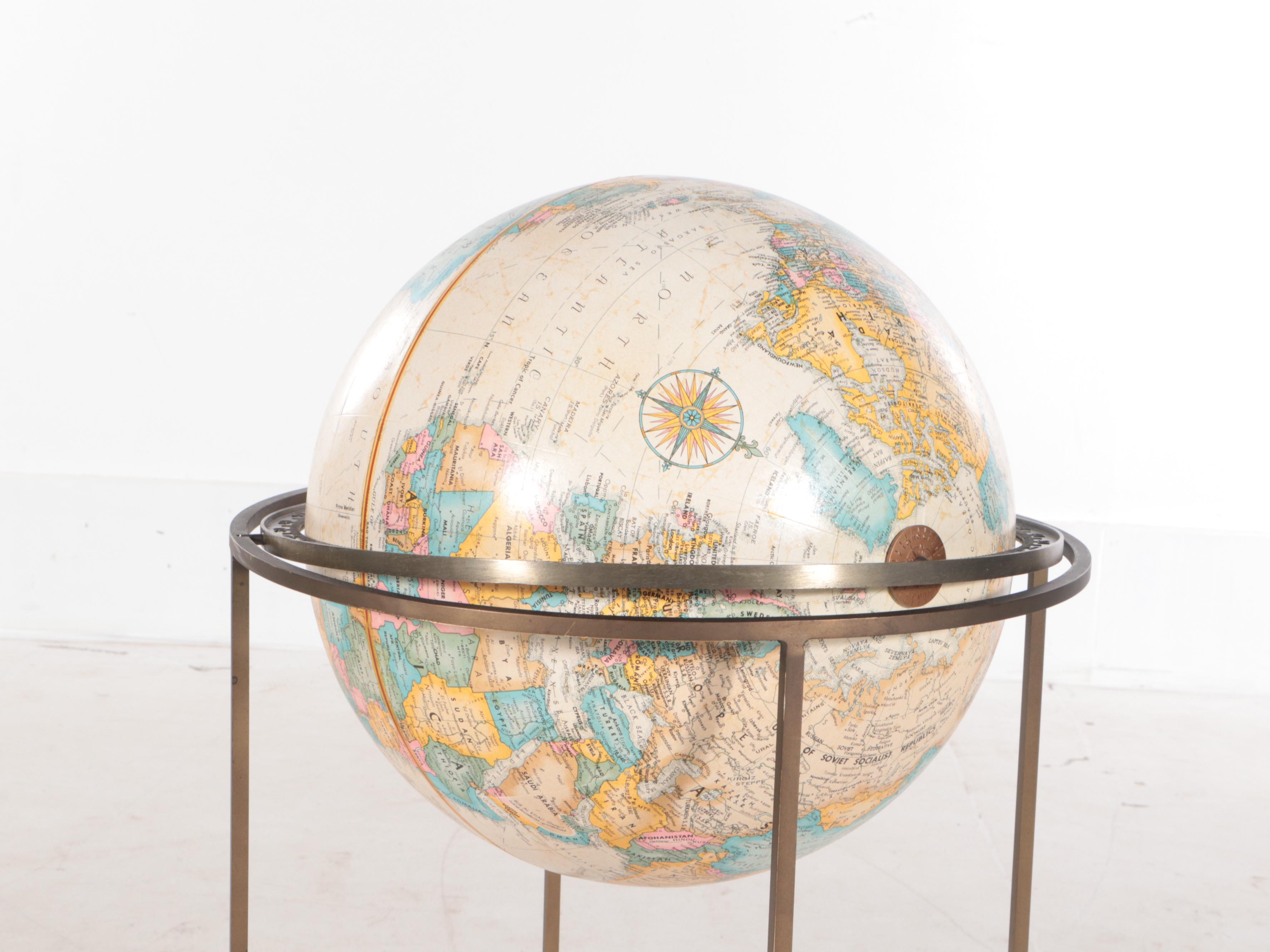 Repogle 16-Inch World Classic Series Globe on Metal Stand