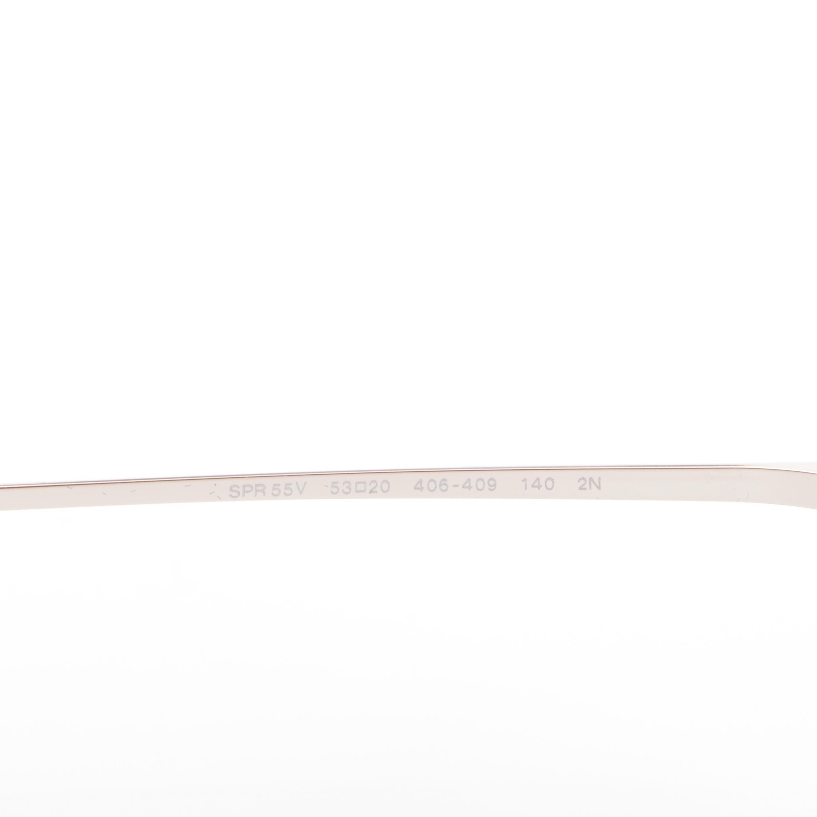 Prada SPR 55V Round Sunglasses with Case and Box