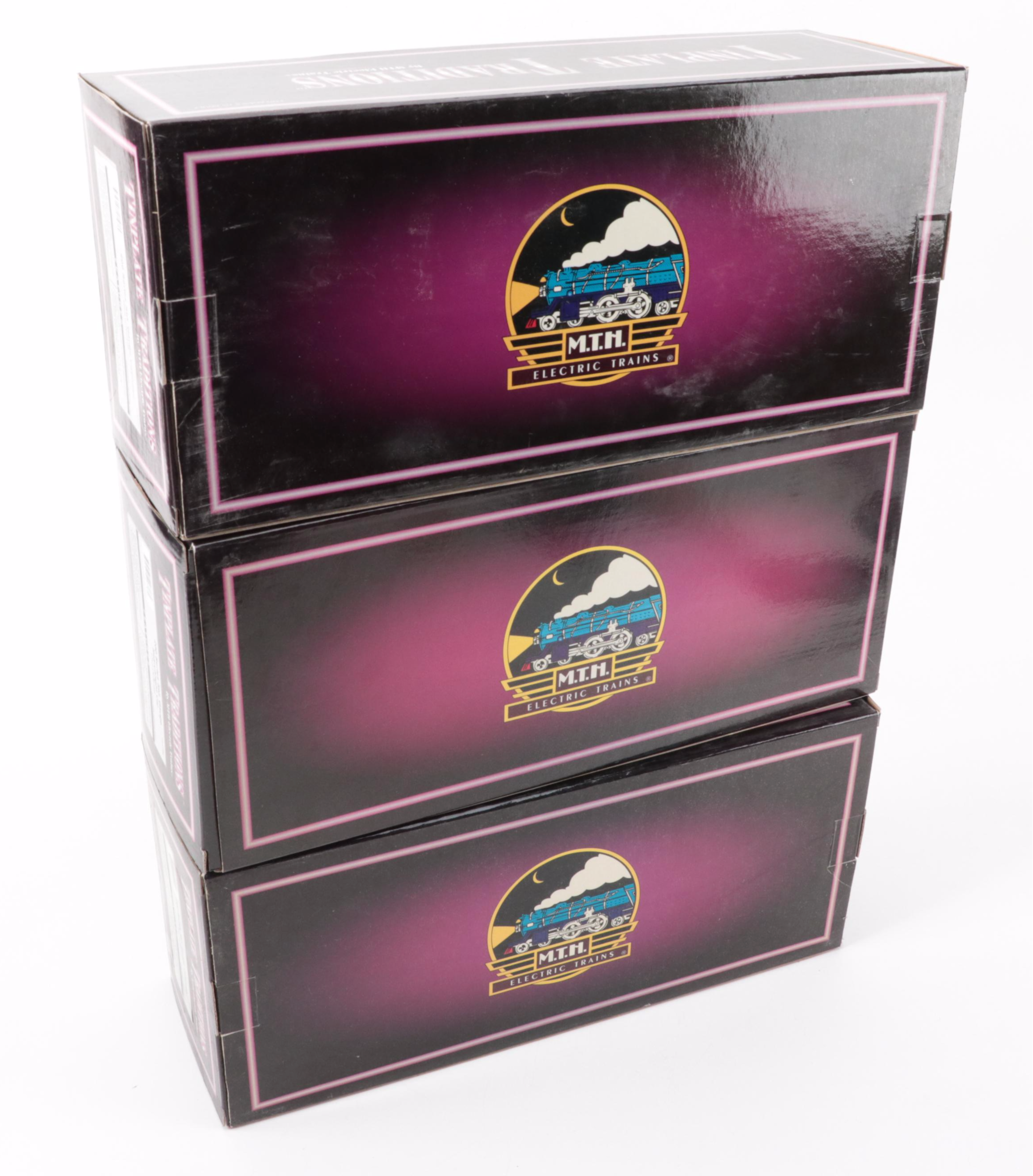 MTH Electric Trains 200 Series Std. Gauge Cabooses and Searchlight Car