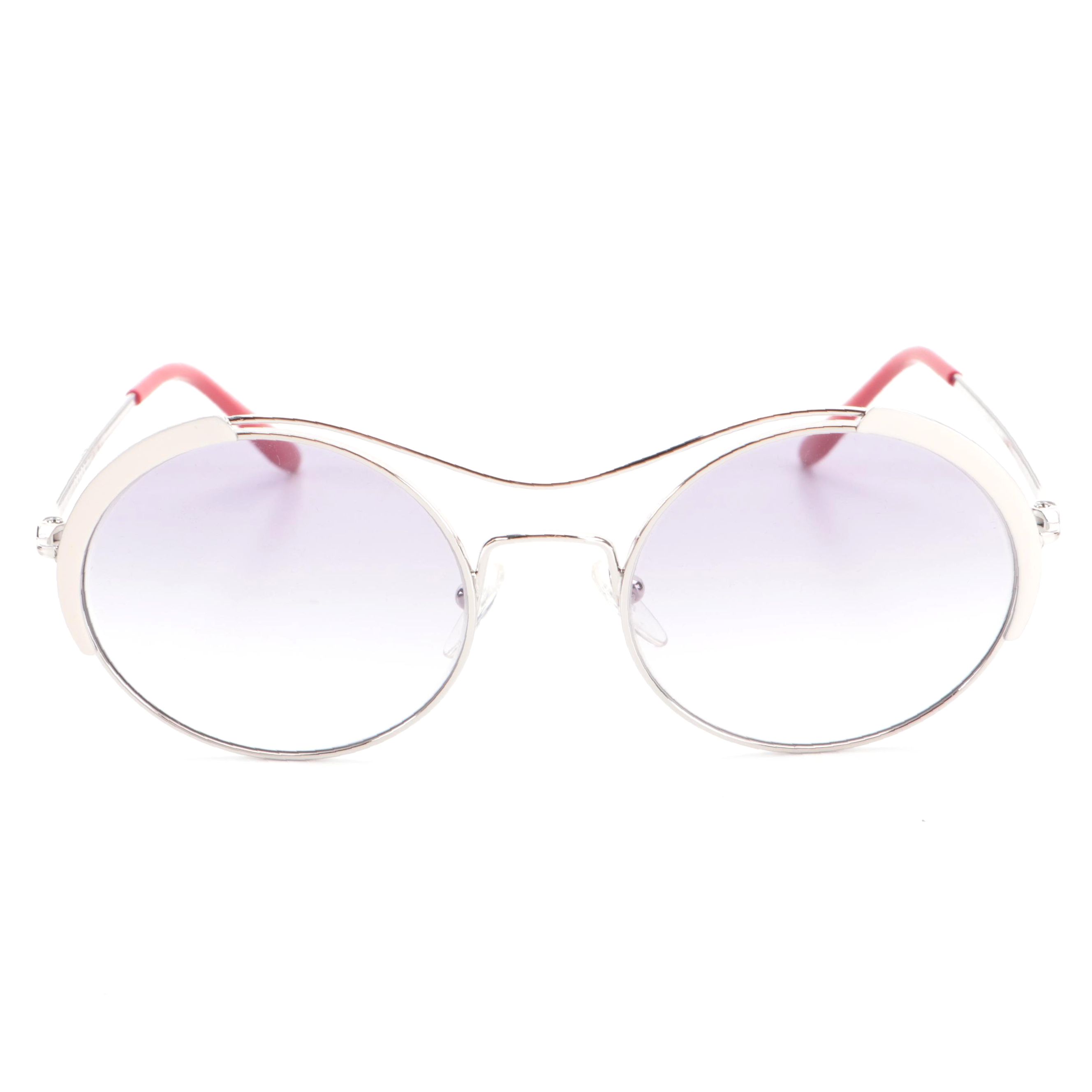 Prada SPR 55V Round Sunglasses with Case and Box