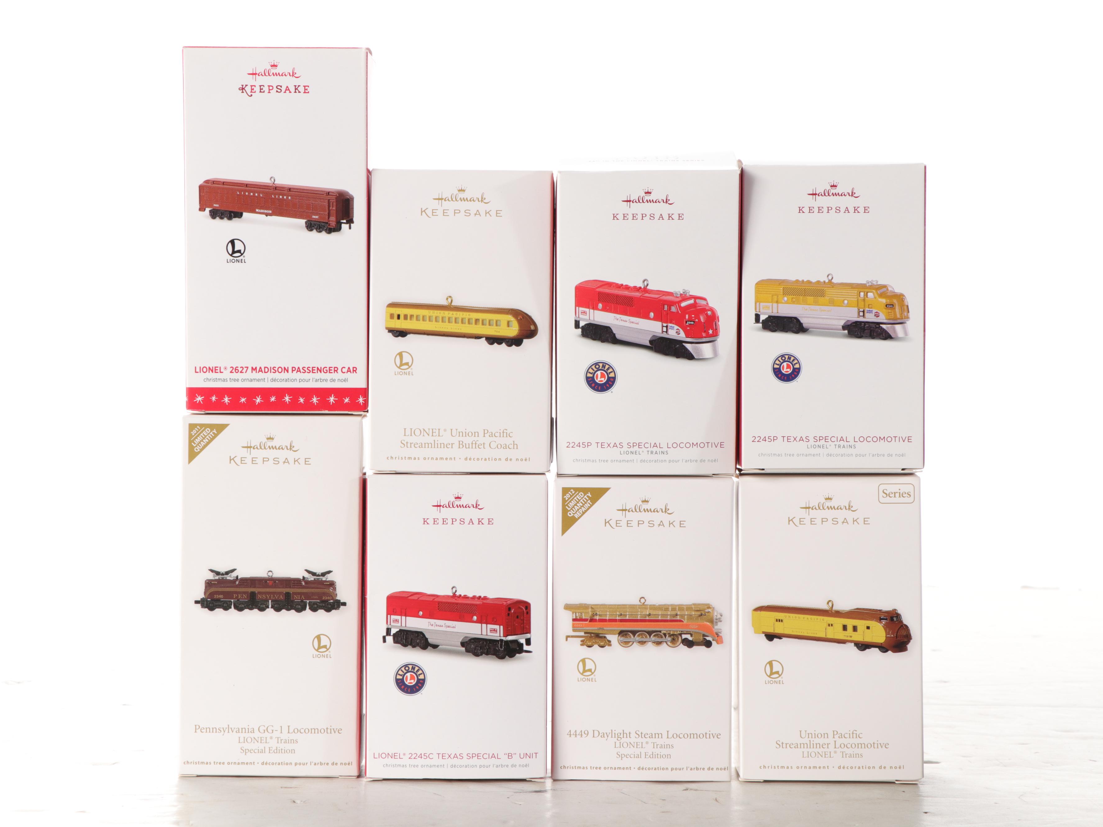 Hallmark Keepsake Christmas Ornaments Featuring Lionel Trains