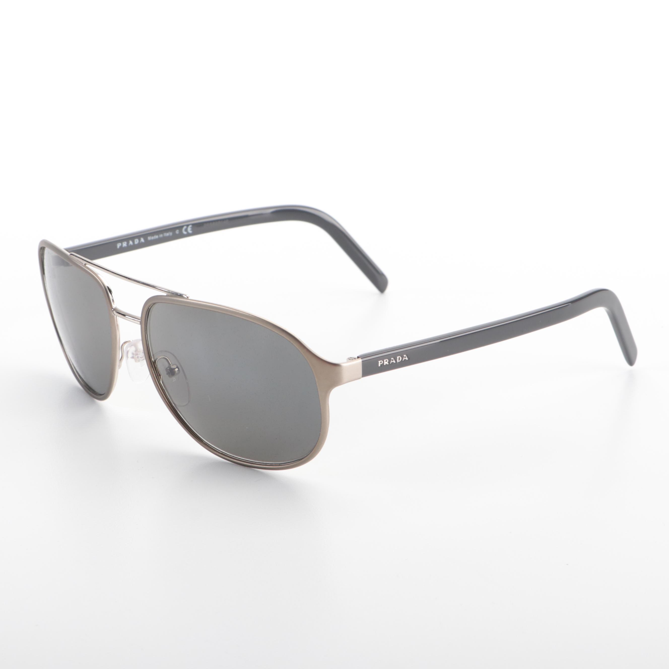 Prada SPR53X Aviator Sunglasses with Case and Box