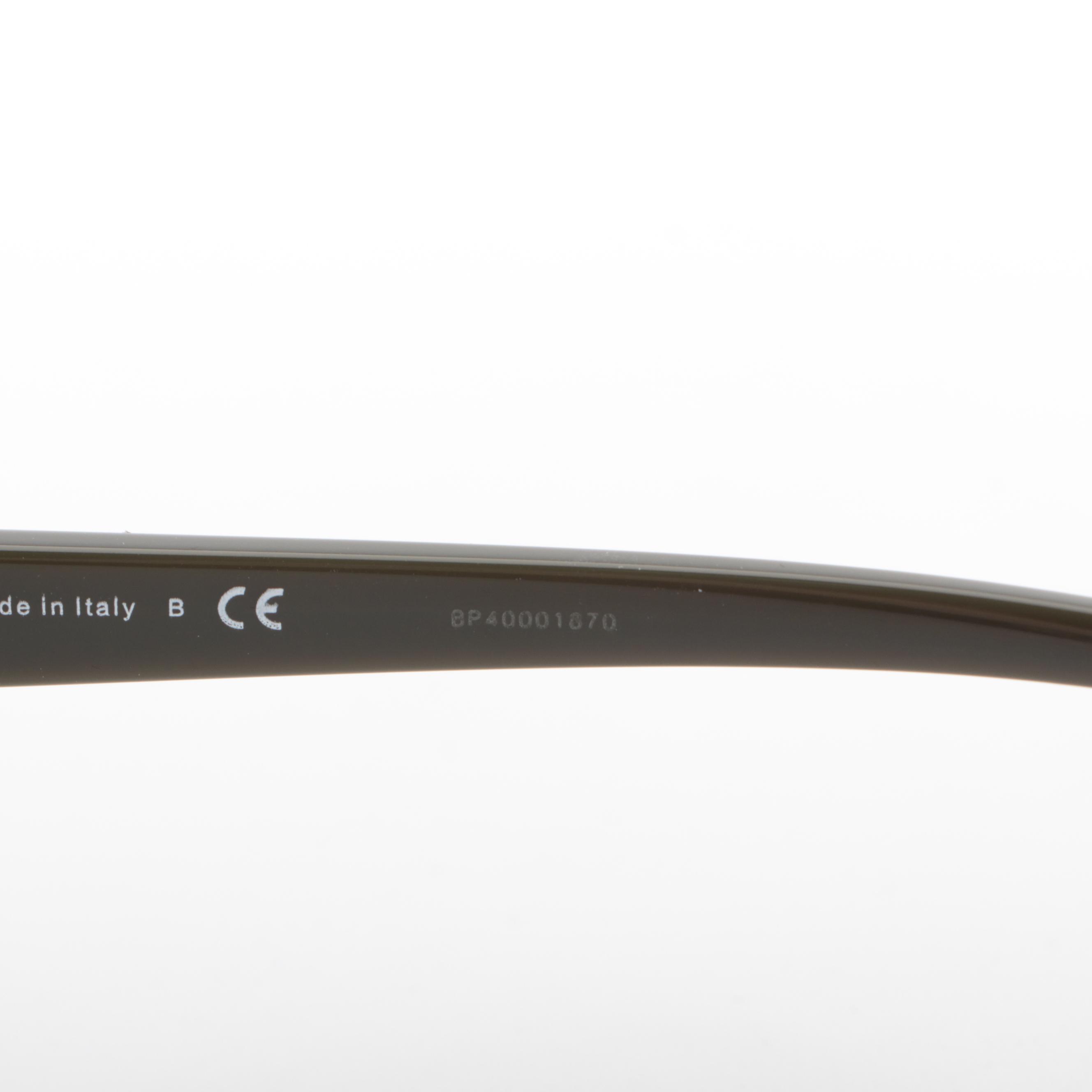 Men's Prada Heritage SPR23V Square Sunglasses in Black with Case and Box