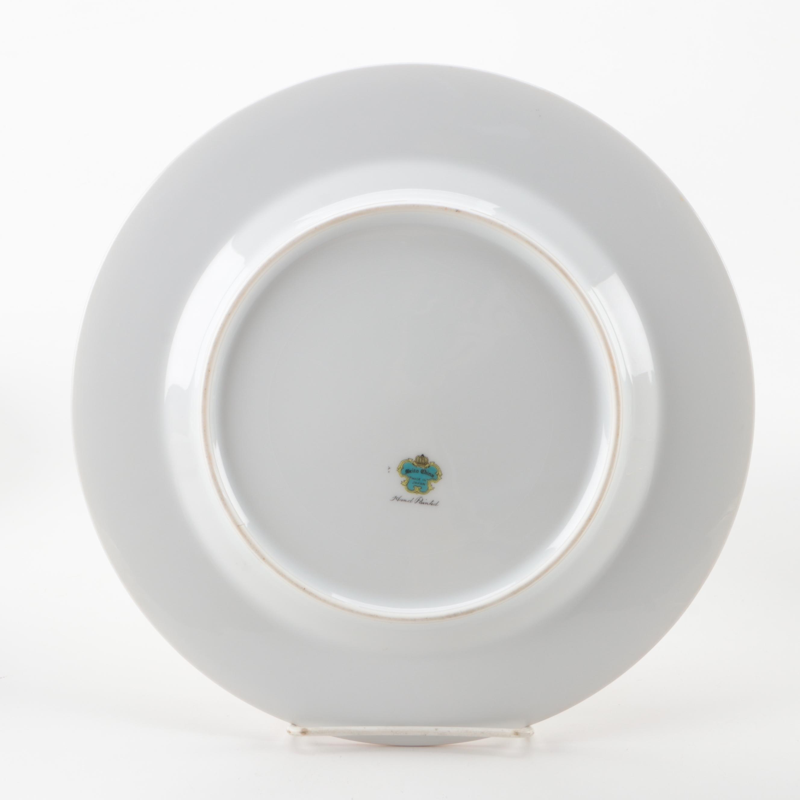 Hand-Painted Meito China "Athlone" Dinnerware and Serveware, Early 20th C.