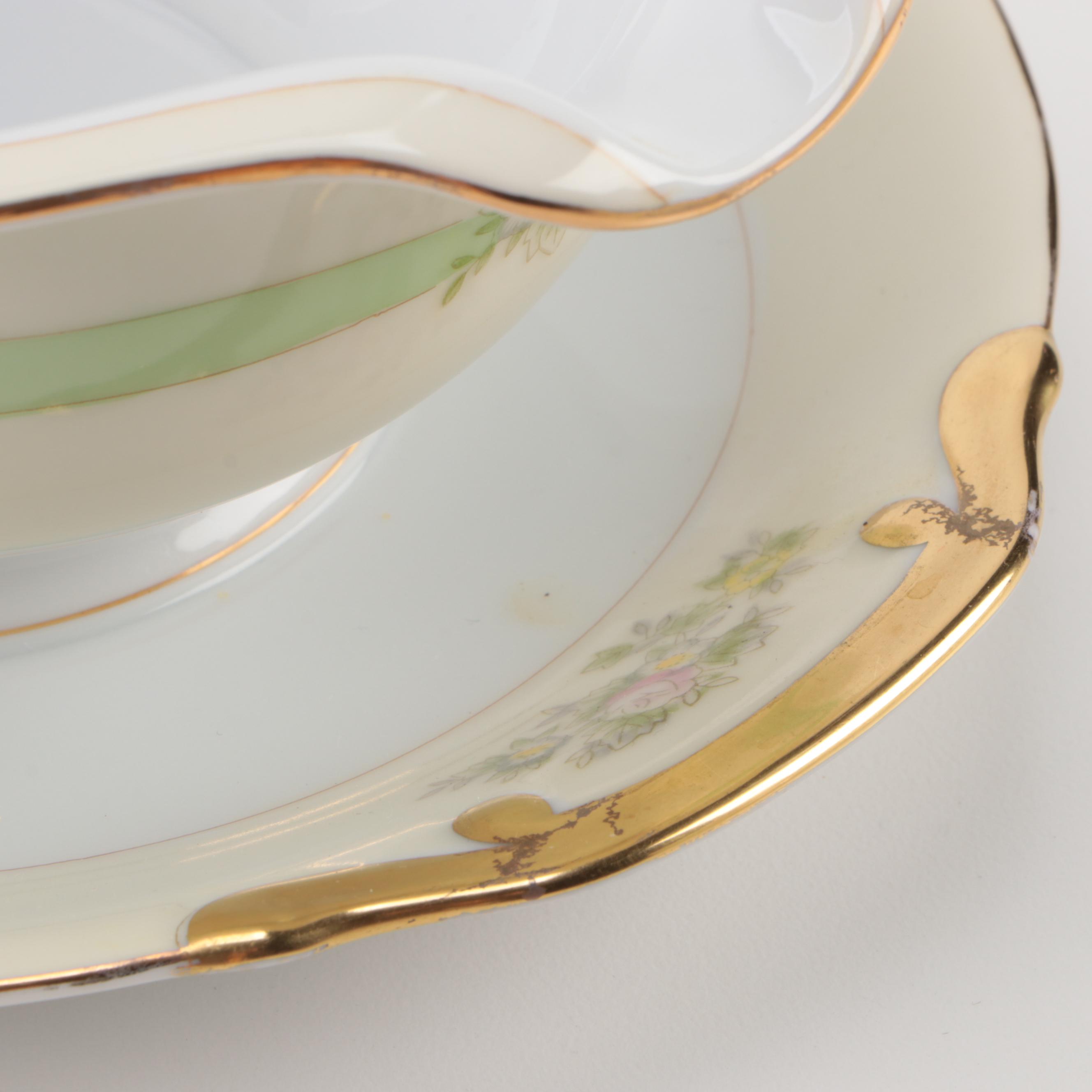 Hand-Painted Meito China "Athlone" Dinnerware and Serveware, Early 20th C.
