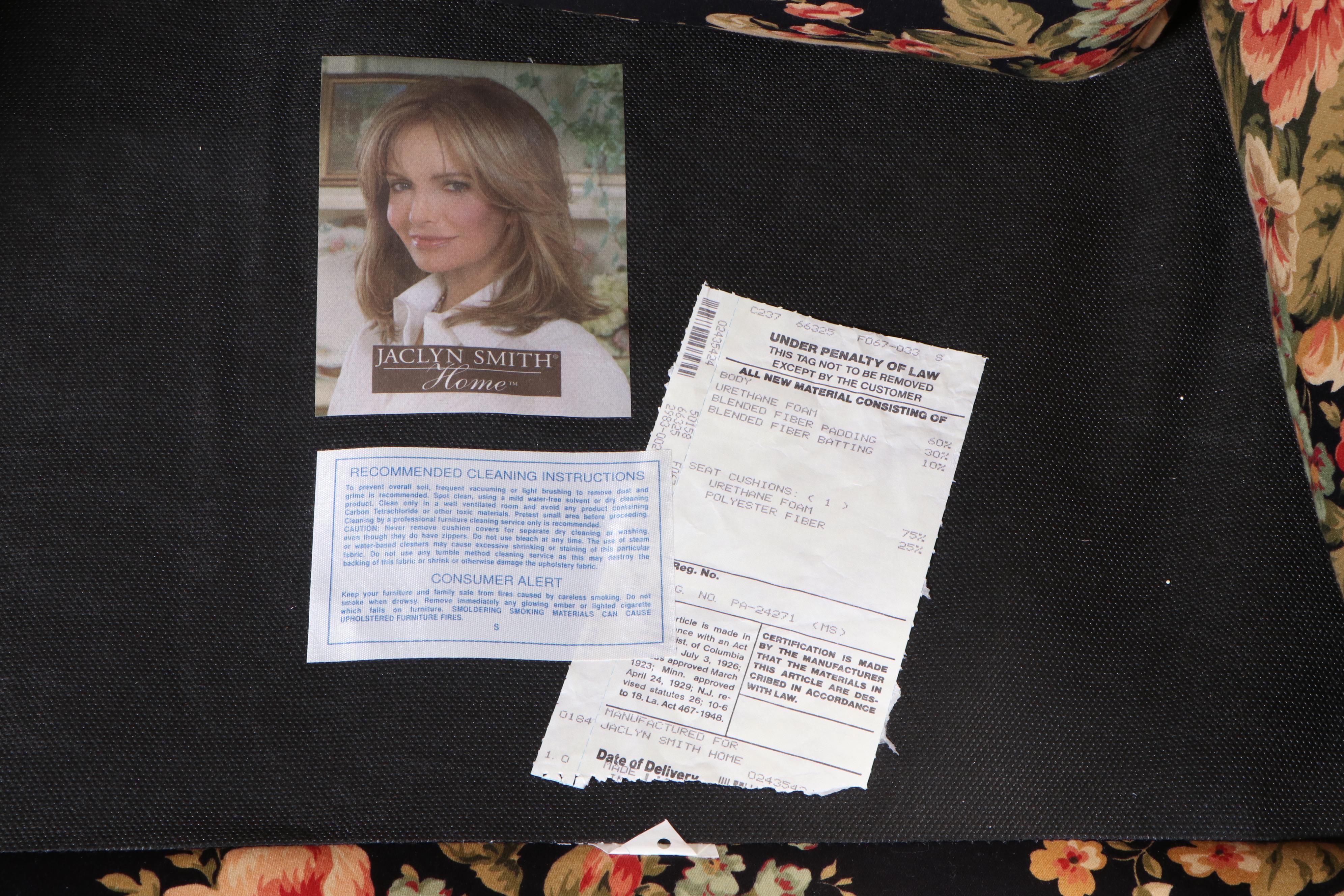 Pair of Jaclyn Smith Home Regency Style Mahogany Lounge Chairs