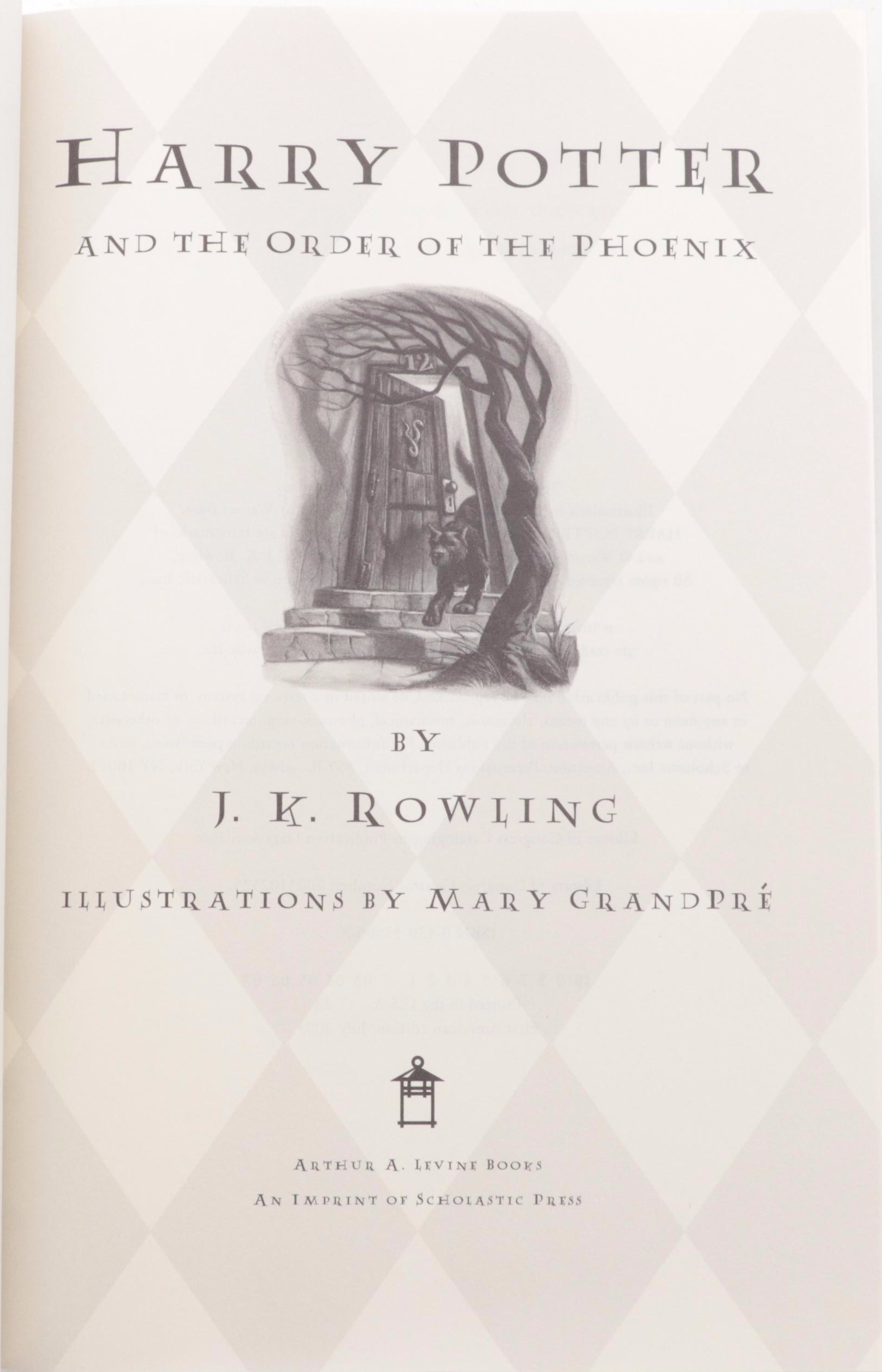 First American Edition "Harry Potter" Complete Series by J. K. Rowling