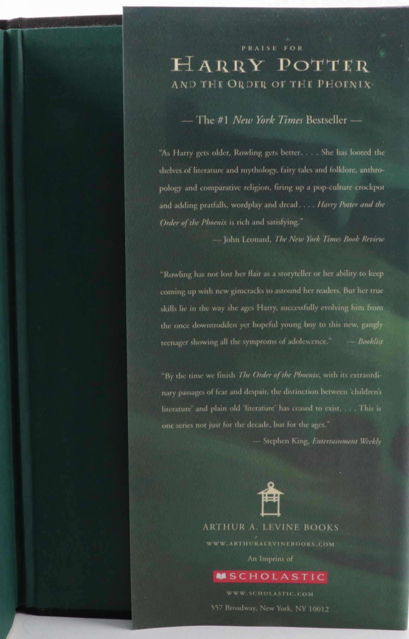 First American Edition "Harry Potter" Complete Series by J. K. Rowling