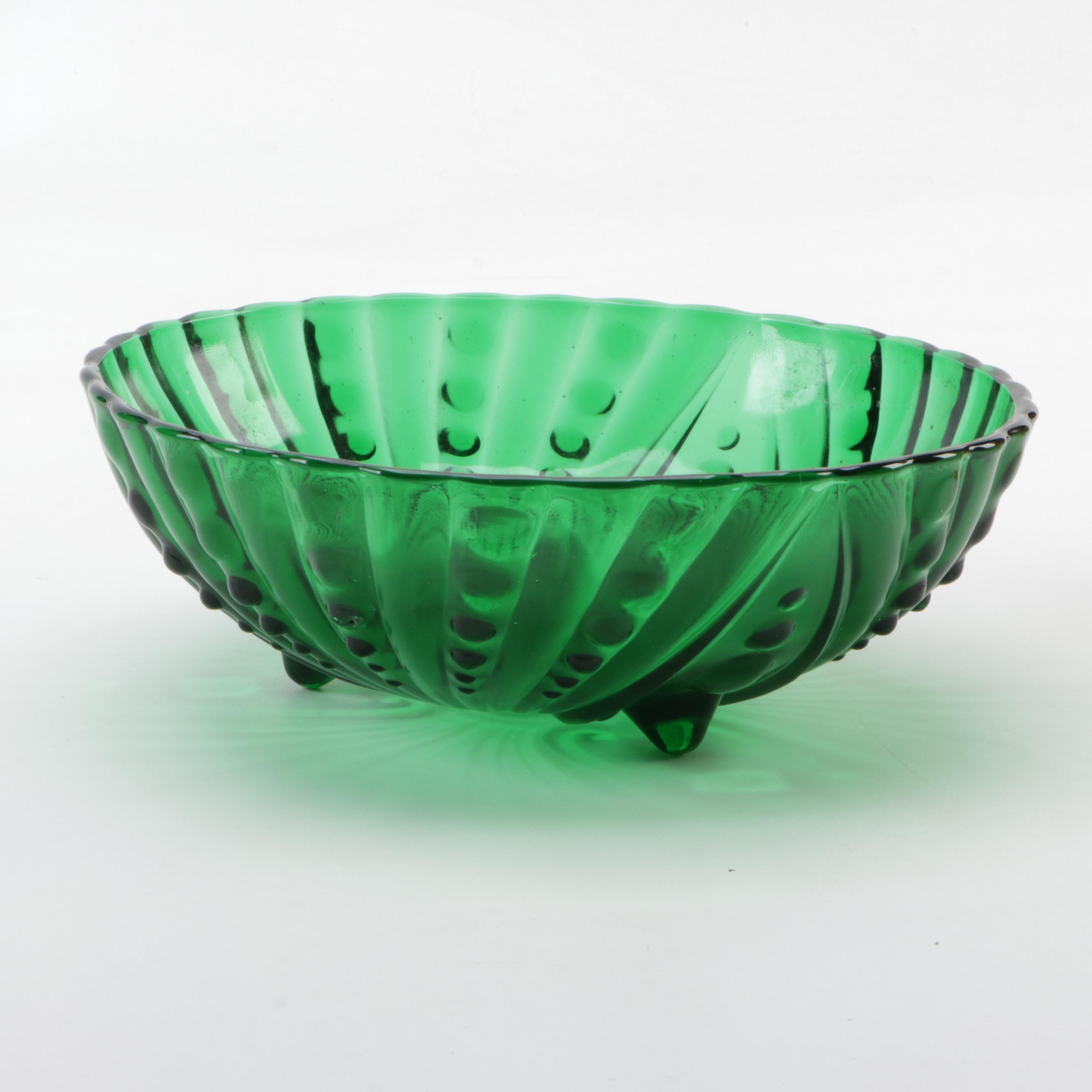 Anchor Hocking "Burple-Inspiration" Glass Bowl with Carnival and Other Art Glass