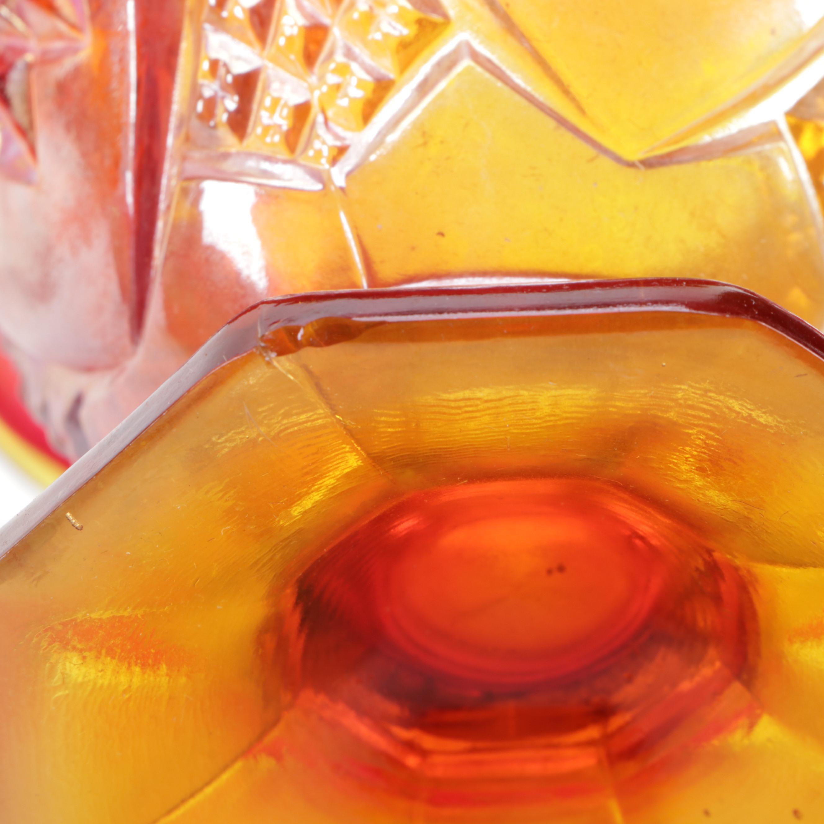 Anchor Hocking "Burple-Inspiration" Glass Bowl with Carnival and Other Art Glass