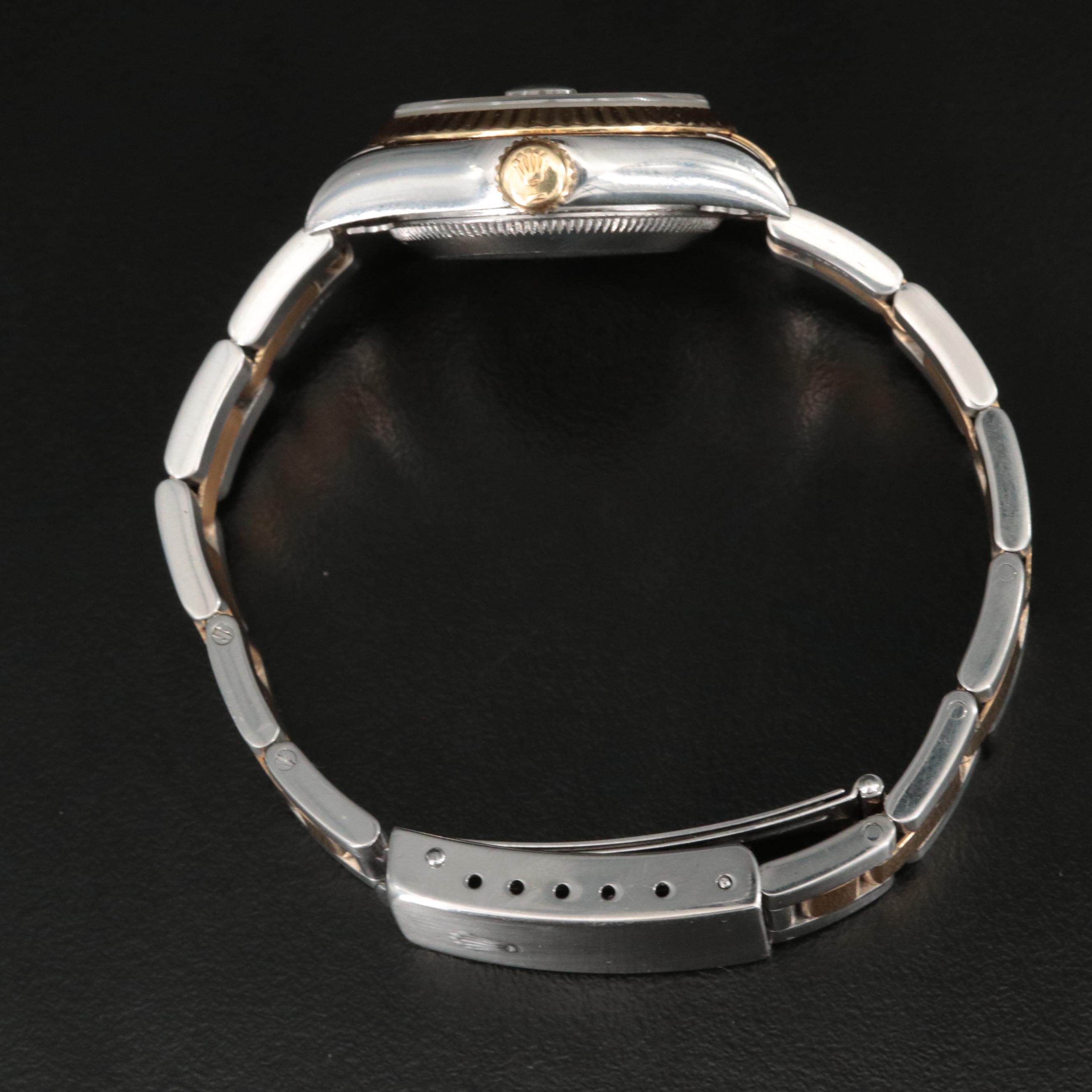 1999 Rolex Stainless Steel and 18K Oyster Perpetual Datejust Watch