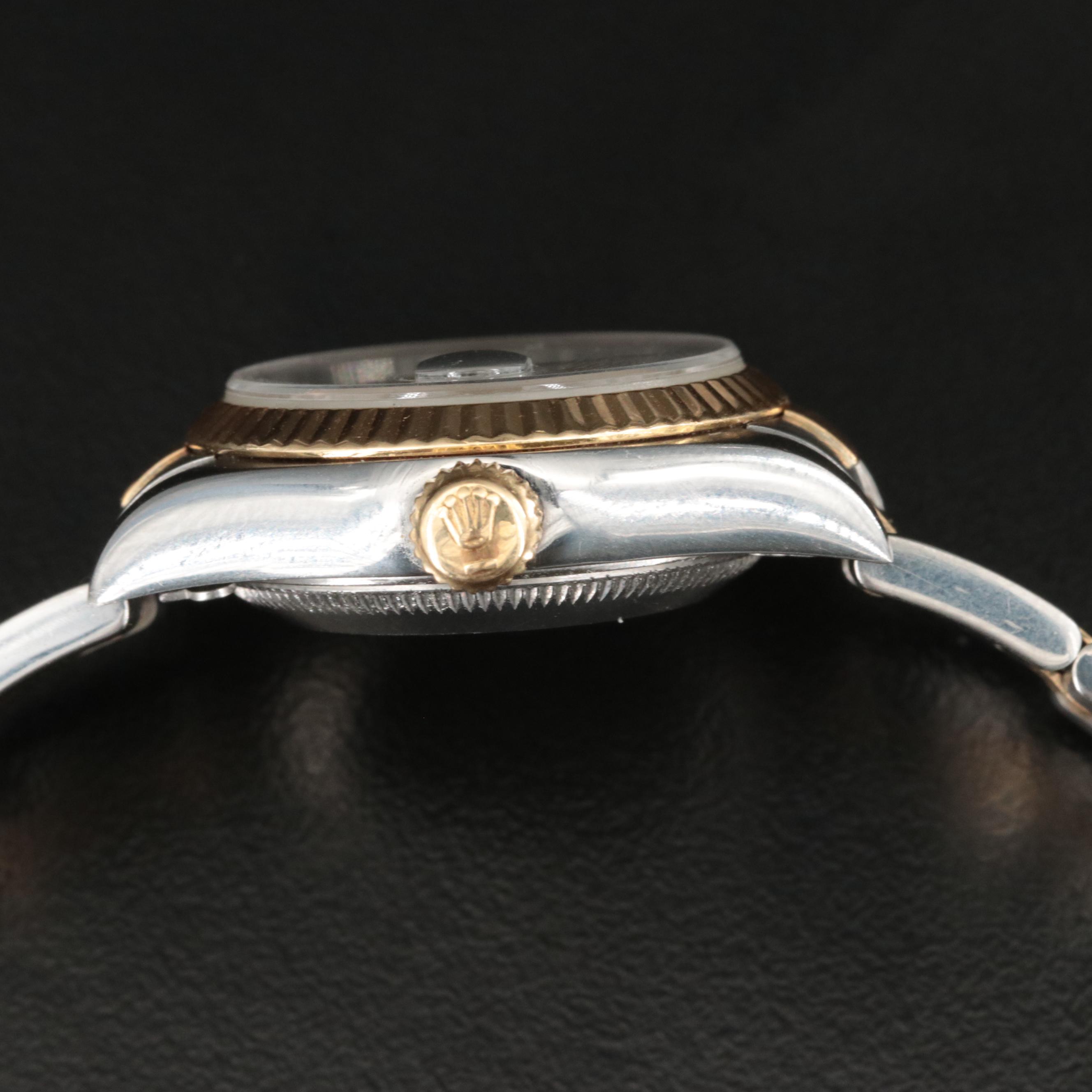 1999 Rolex Stainless Steel and 18K Oyster Perpetual Datejust Watch