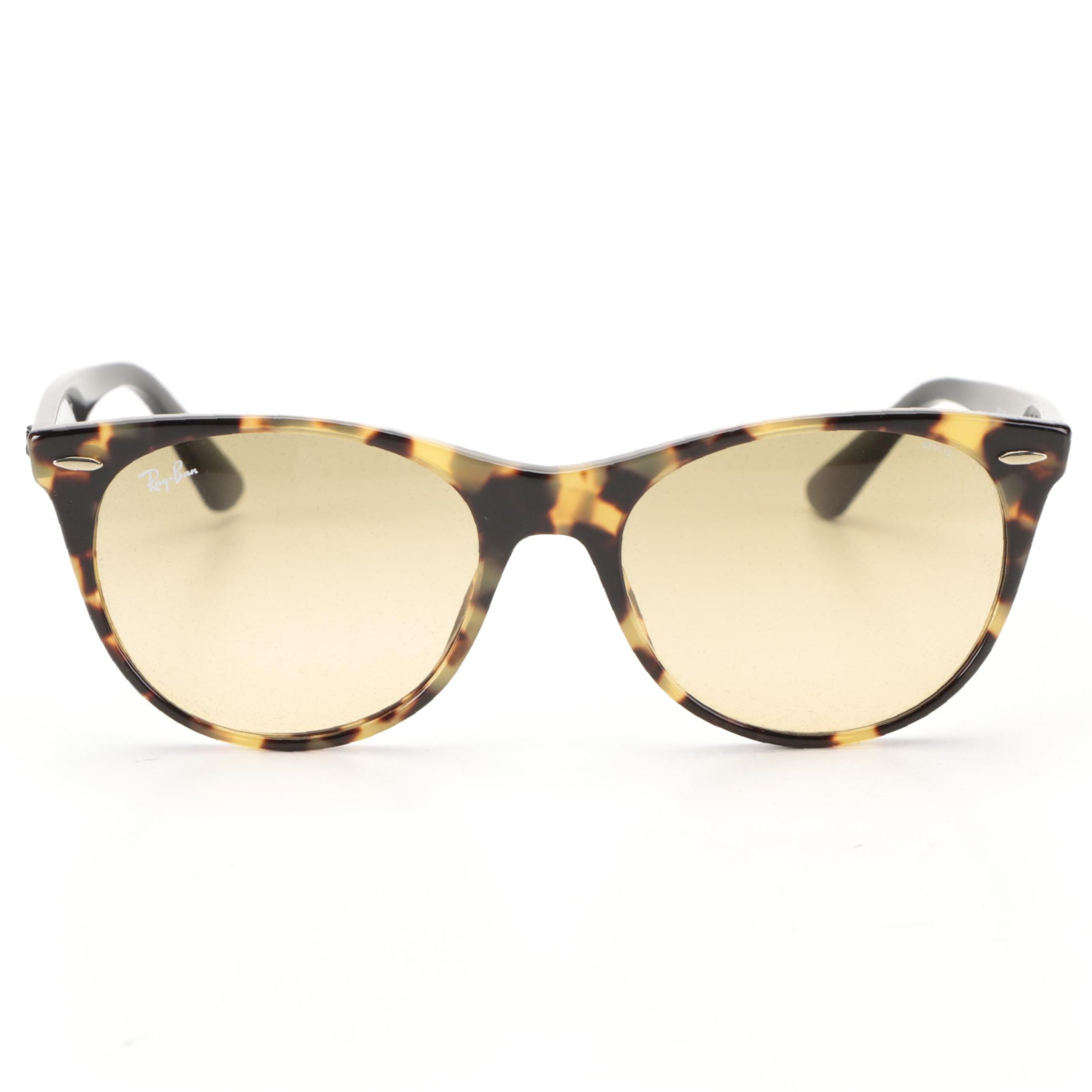 Ray-Ban RB2185 Wayfarer II Classic Sunglasses in Beige Havana with Case and Box