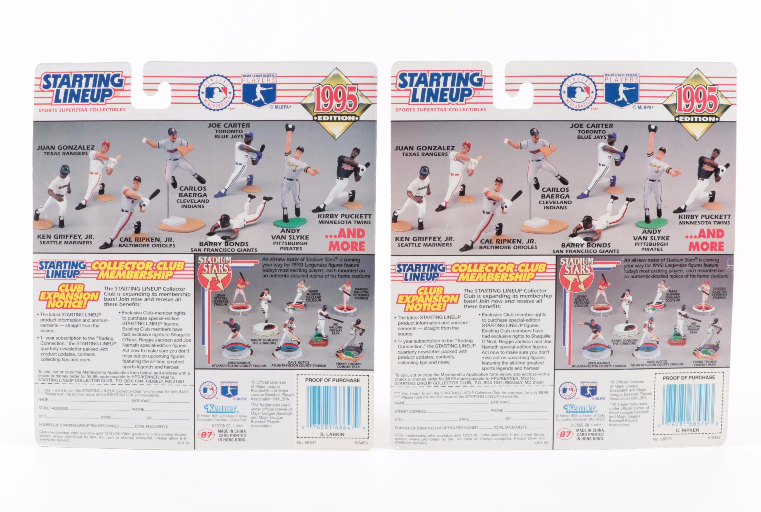 Kenner Starting Lineup Jim Abbott, Mike Piazza and Other Baseball Figures