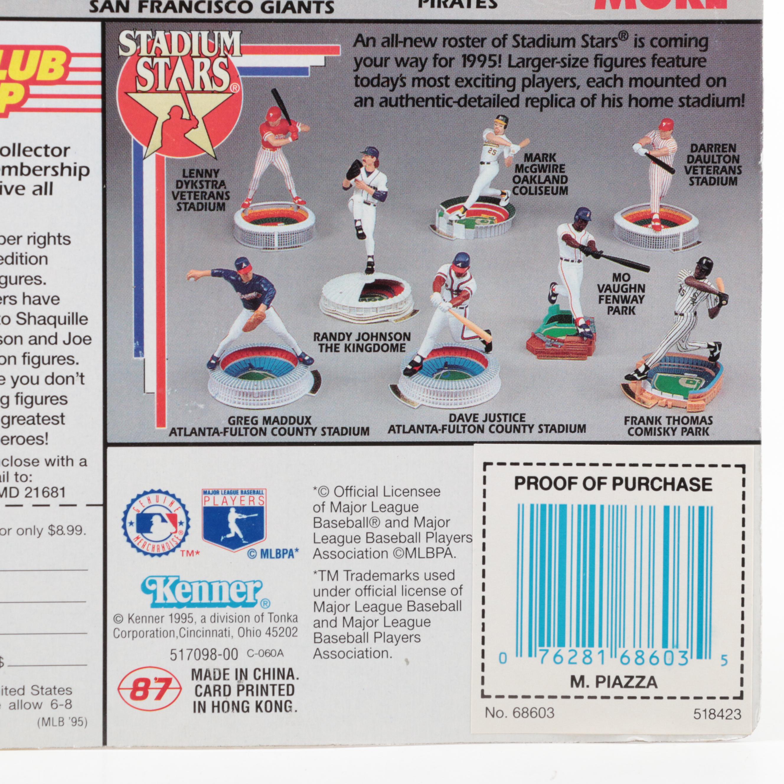 Kenner Starting Lineup Jim Abbott, Mike Piazza and Other Baseball Figures