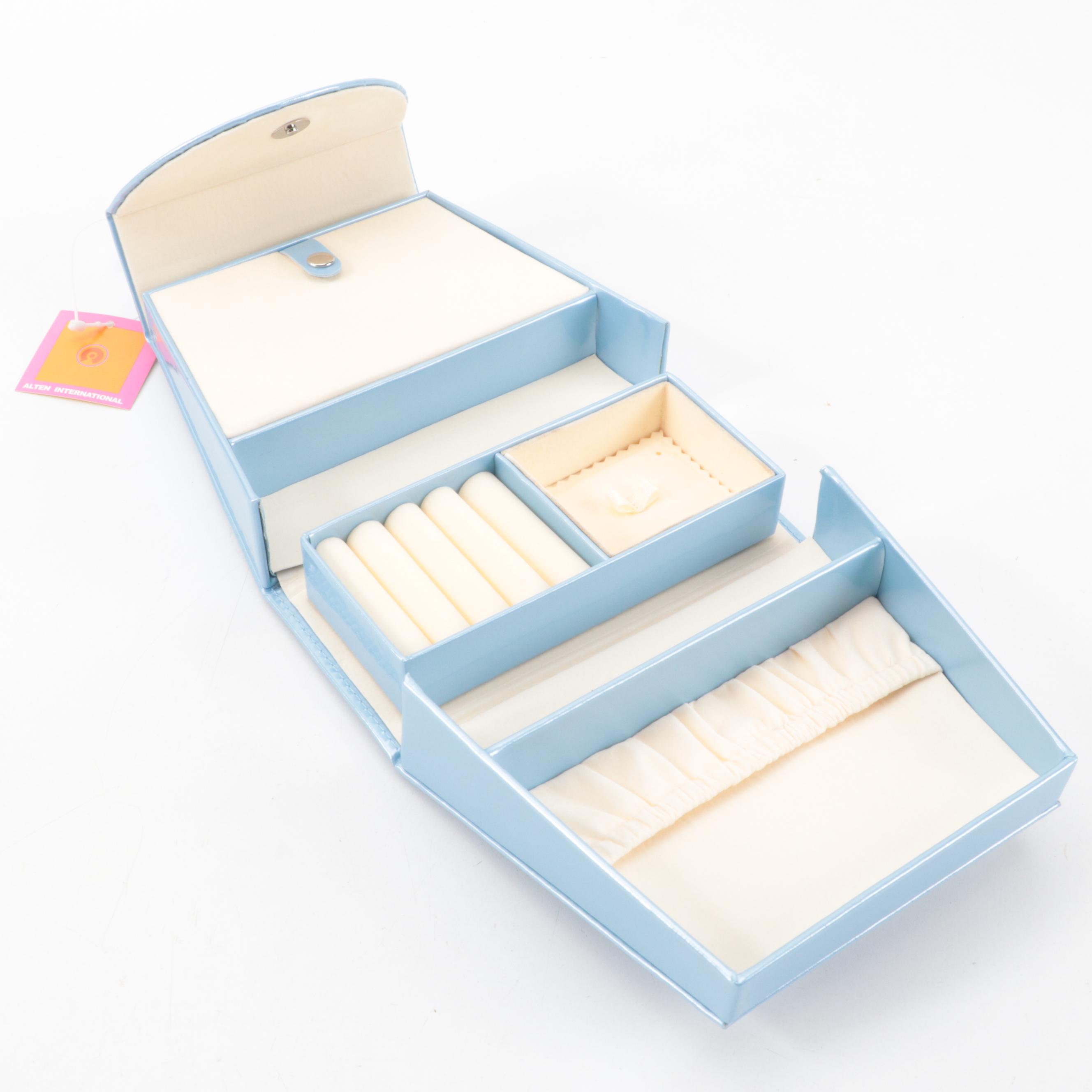 Alten International Vinyl Travel Jewelry Bag and Case