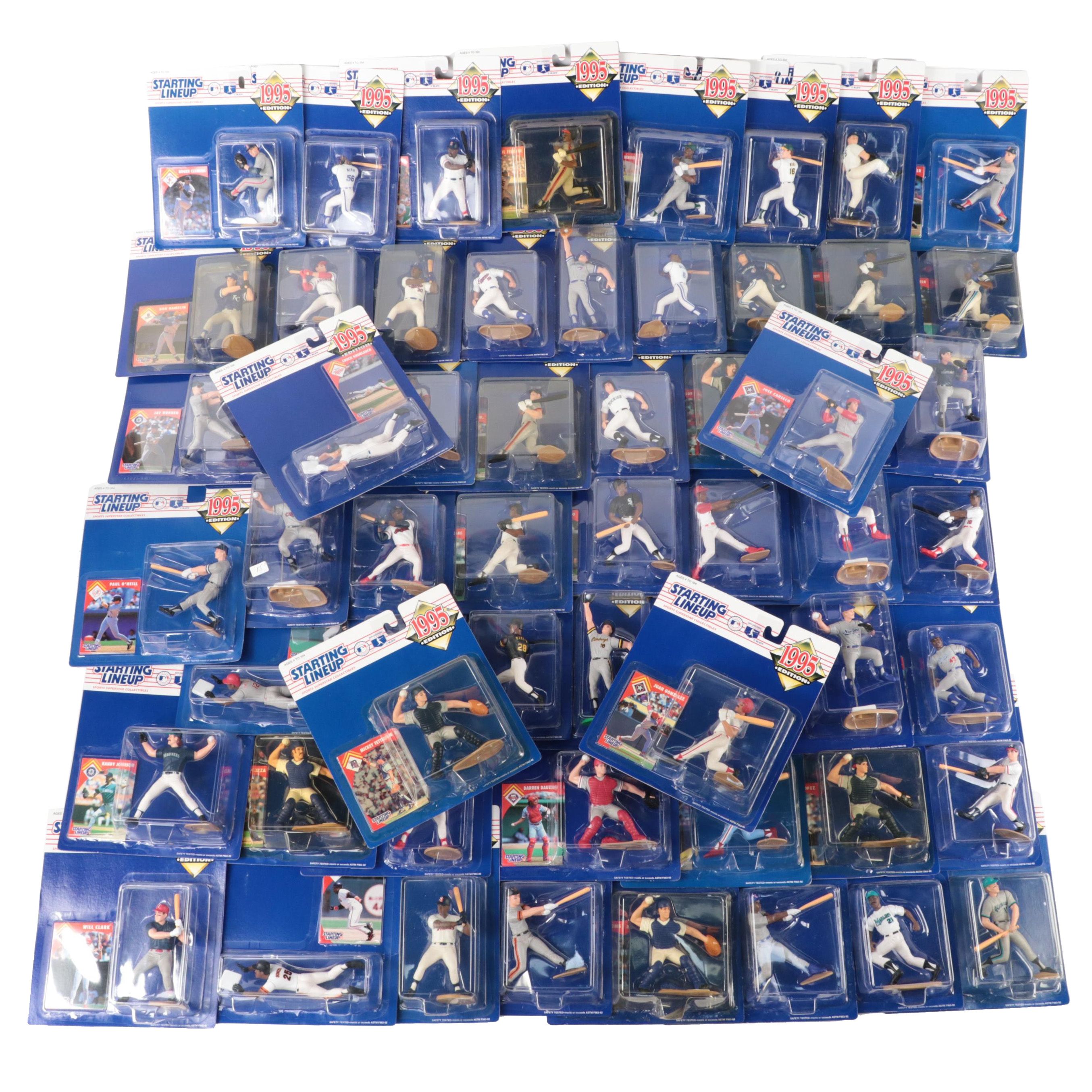 Kenner Starting Lineup Jim Abbott, Mike Piazza and Other Baseball Figures
