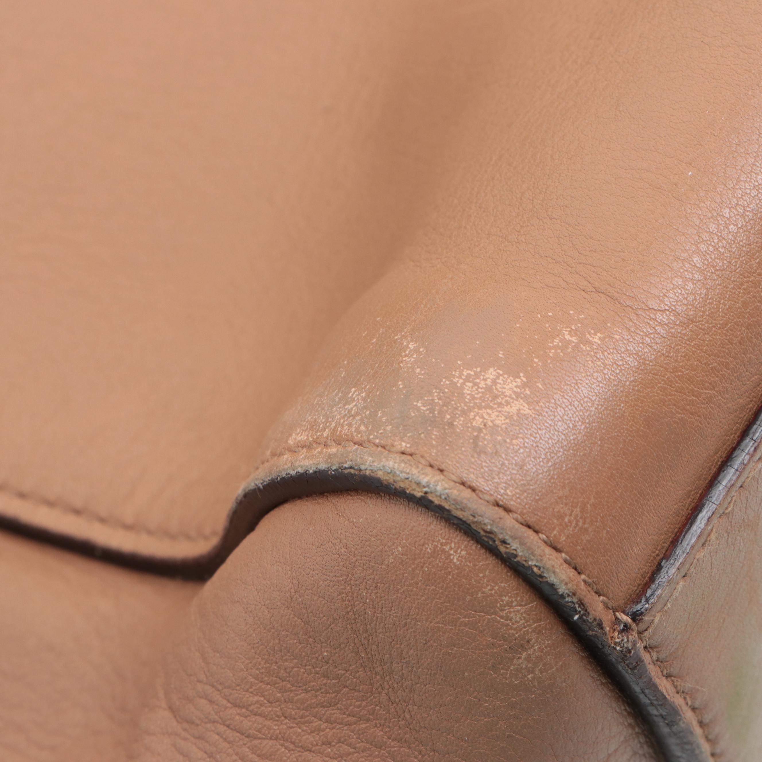 Prada Horizontal Tote Bag in Brown Leather