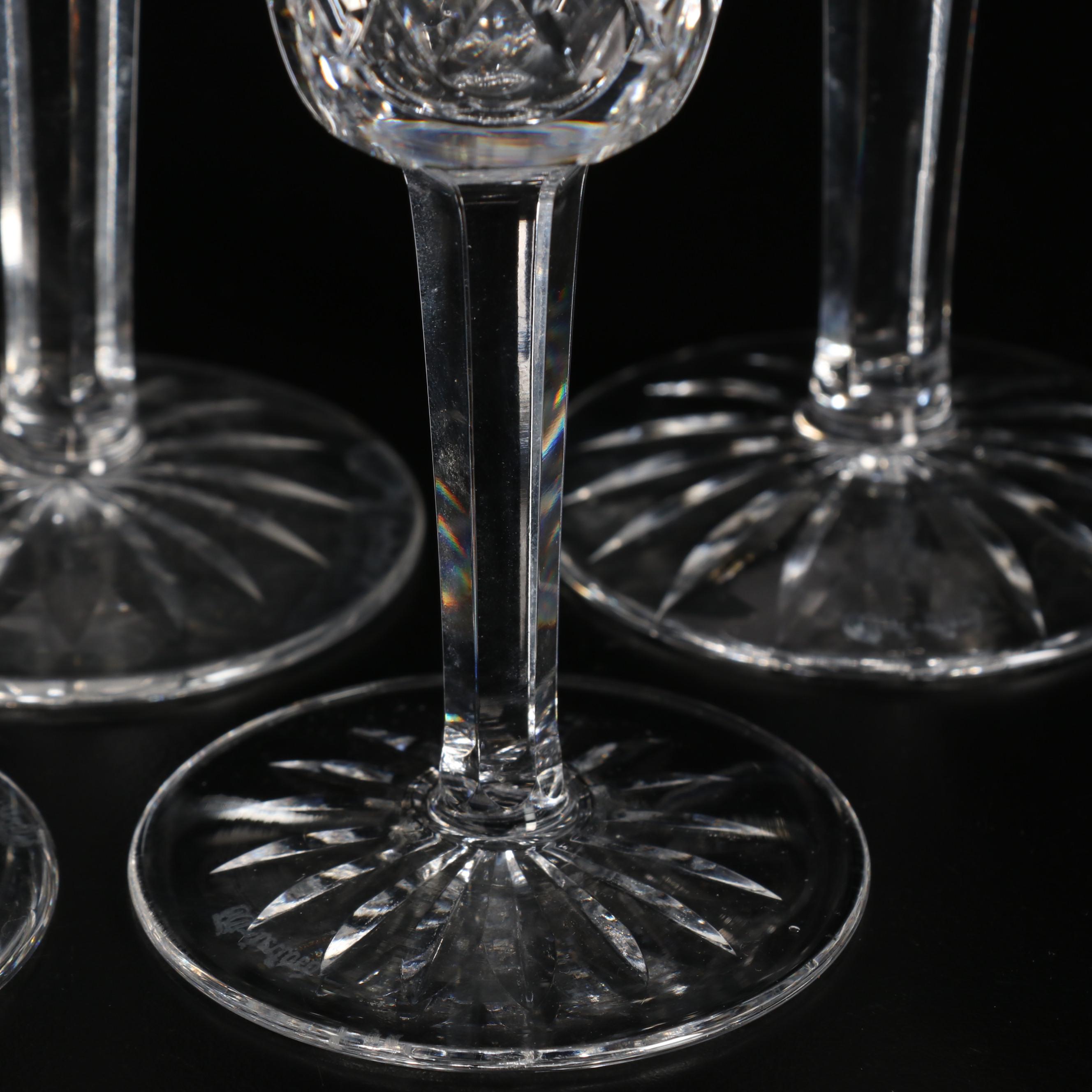 Waterford "Lismore" Cut Crystal Champagne Flutes