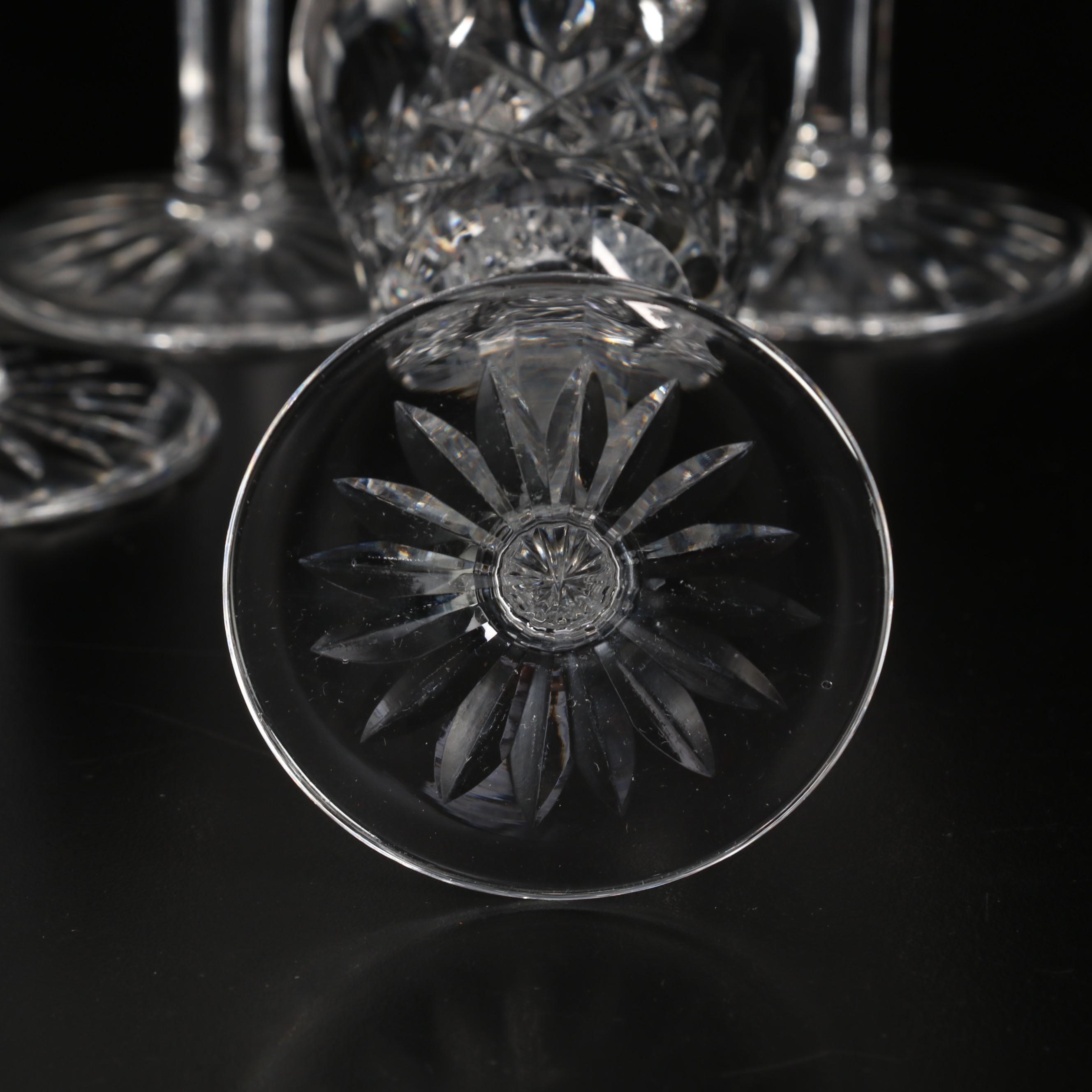 Waterford "Lismore" Cut Crystal Champagne Flutes